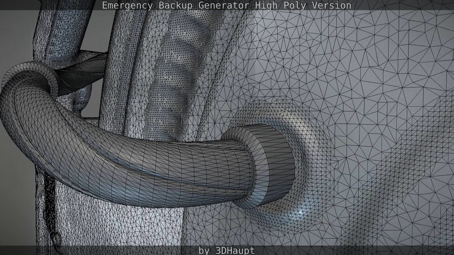 Emergency Backup Generator High Poly 3D model_92