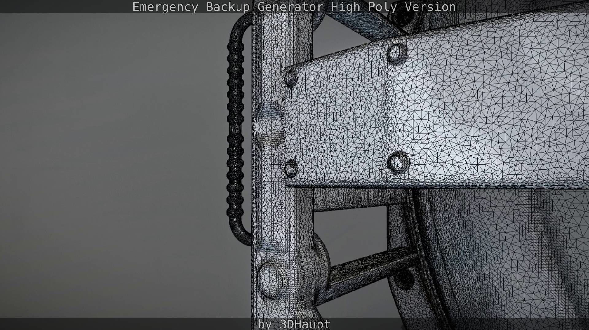 Emergency Backup Generator High Poly 3D model_82