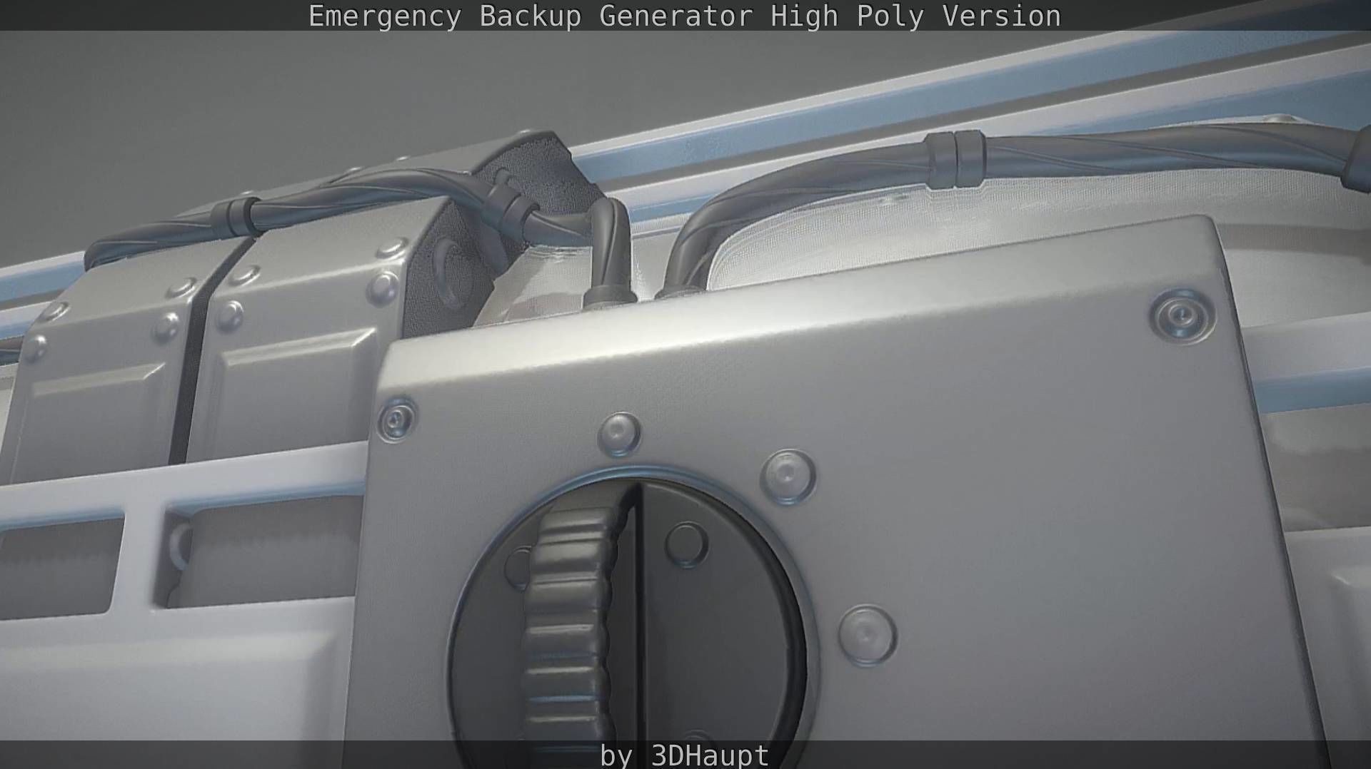 Emergency Backup Generator High Poly 3D model_54