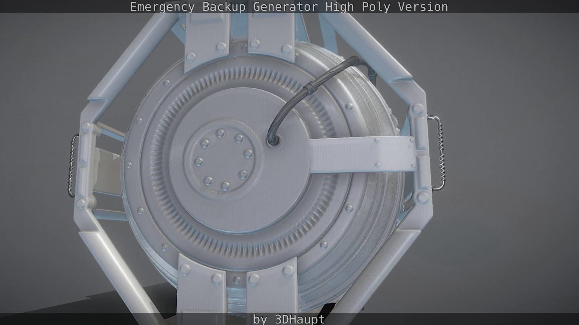 Emergency Backup Generator High Poly 3D model_98