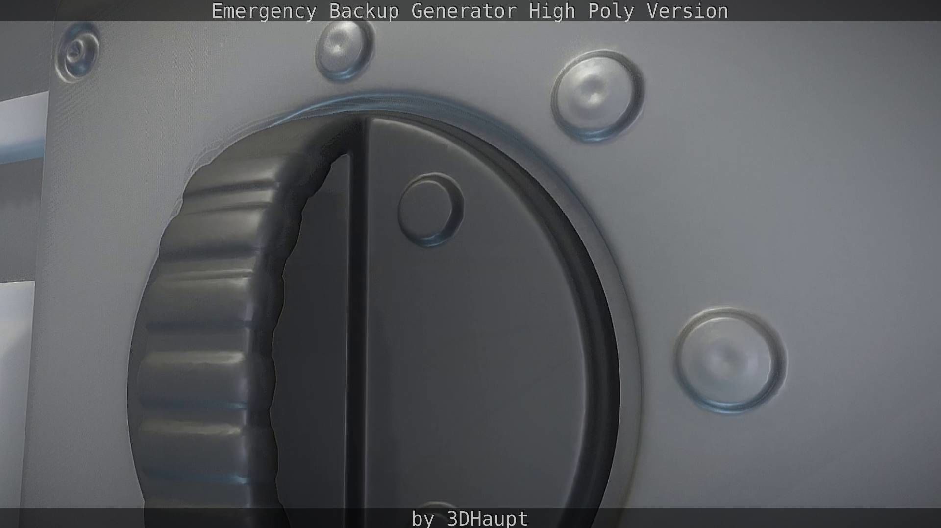 Emergency Backup Generator High Poly 3D model_29