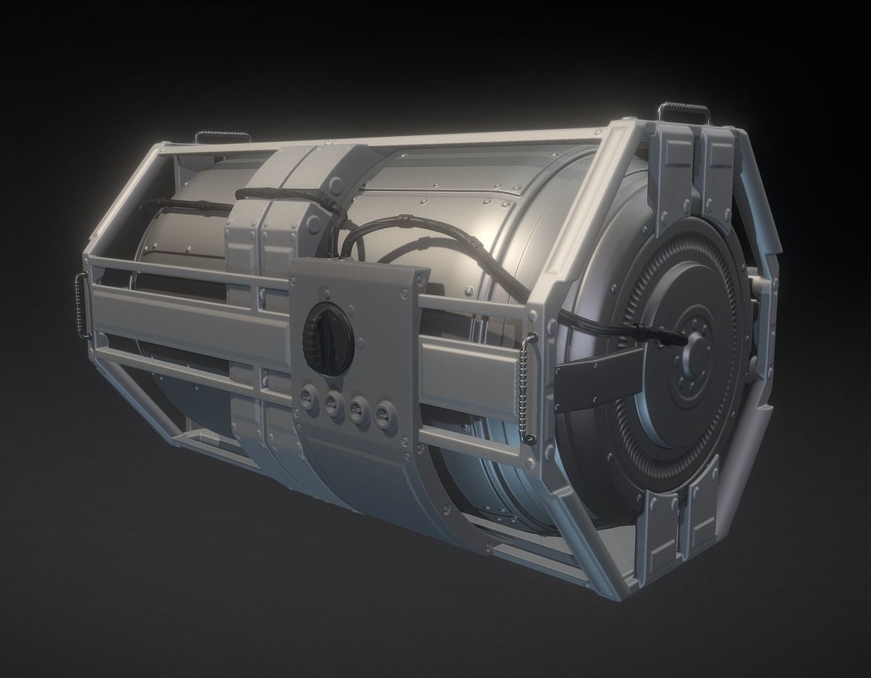 Emergency Backup Generator High Poly 3D model_17