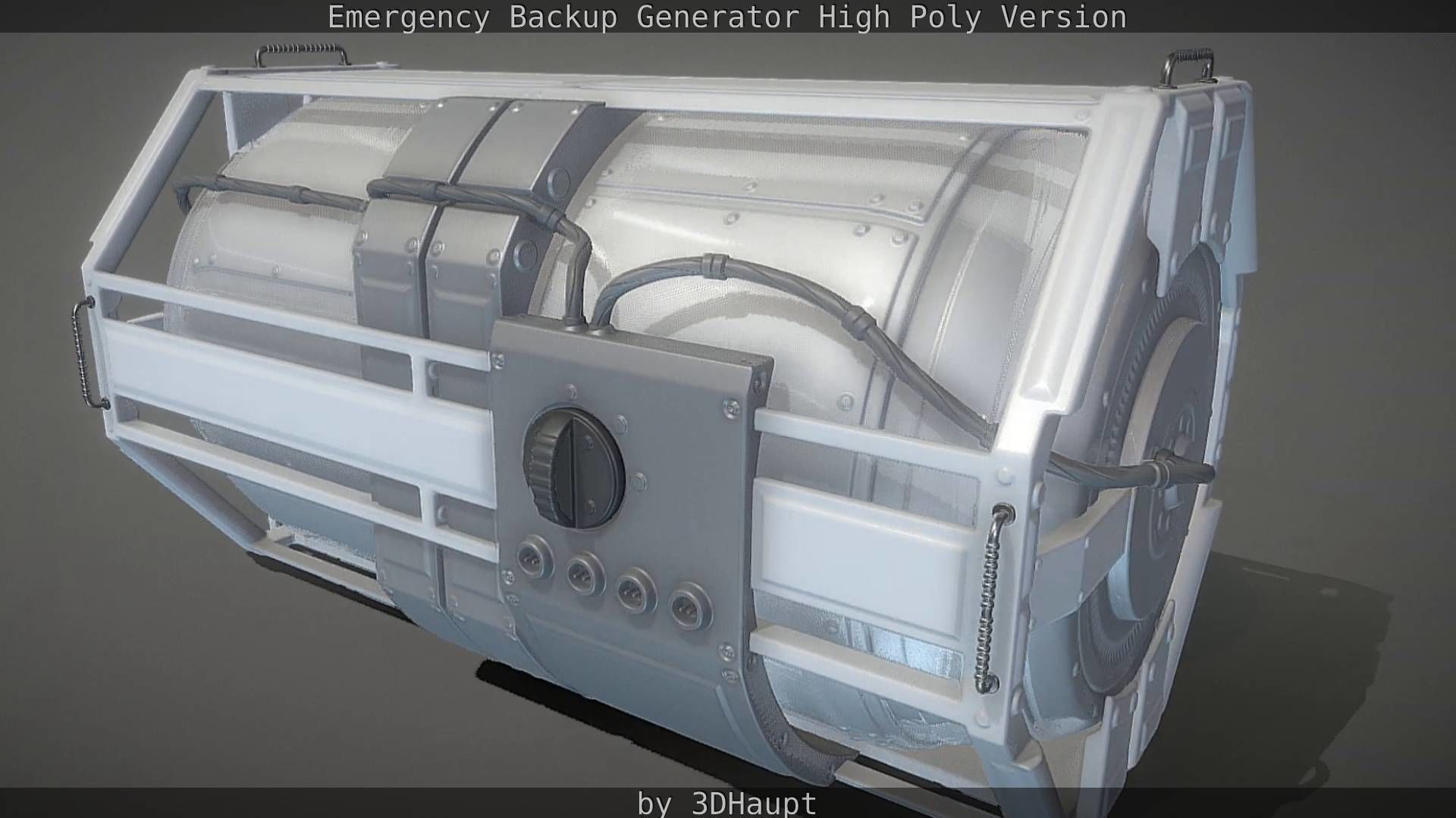 Emergency Backup Generator High Poly 3D model_18