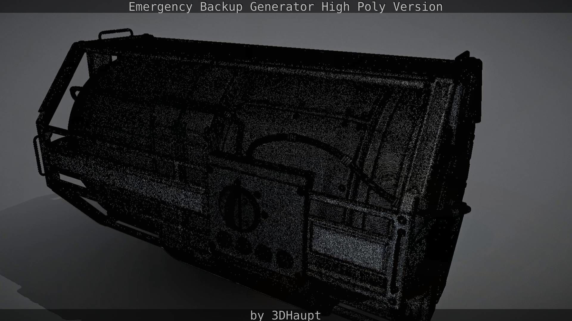 Emergency Backup Generator High Poly 3D model_61