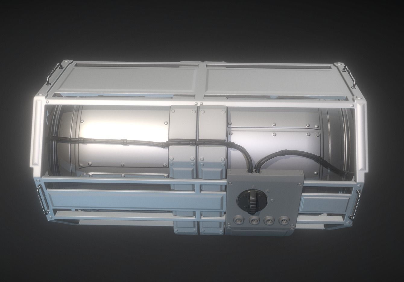 Emergency Backup Generator High Poly 3D model_13