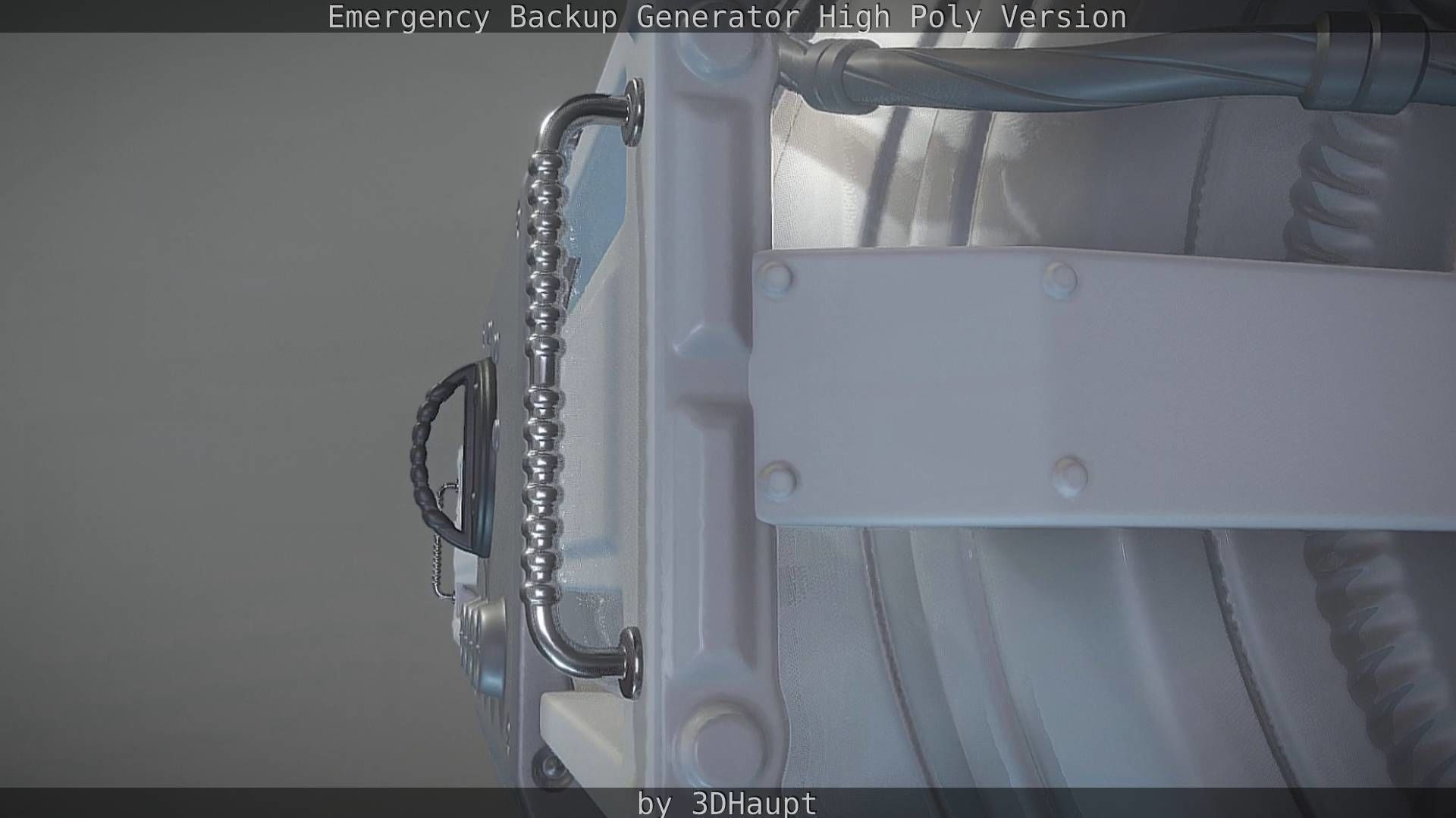 Emergency Backup Generator High Poly 3D model_48