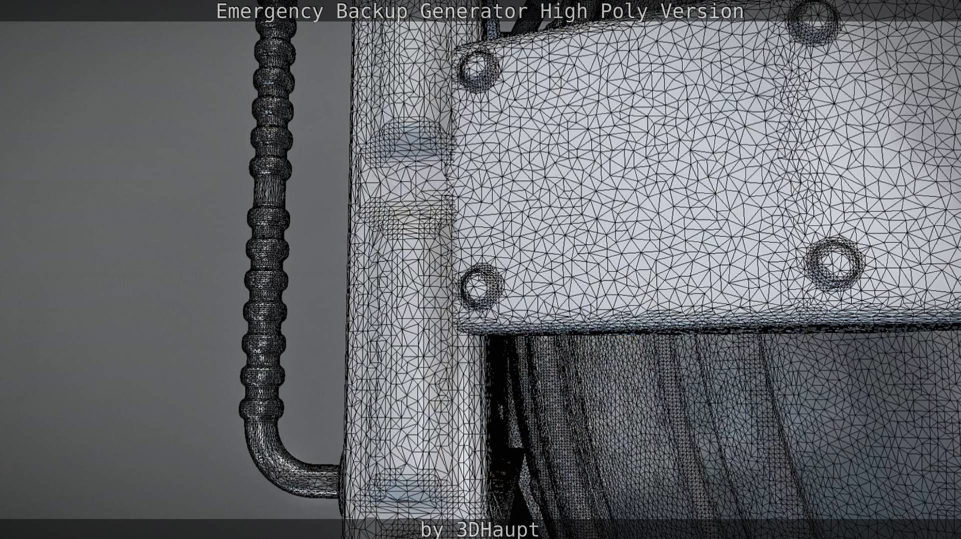 Emergency Backup Generator High Poly 3D model_79