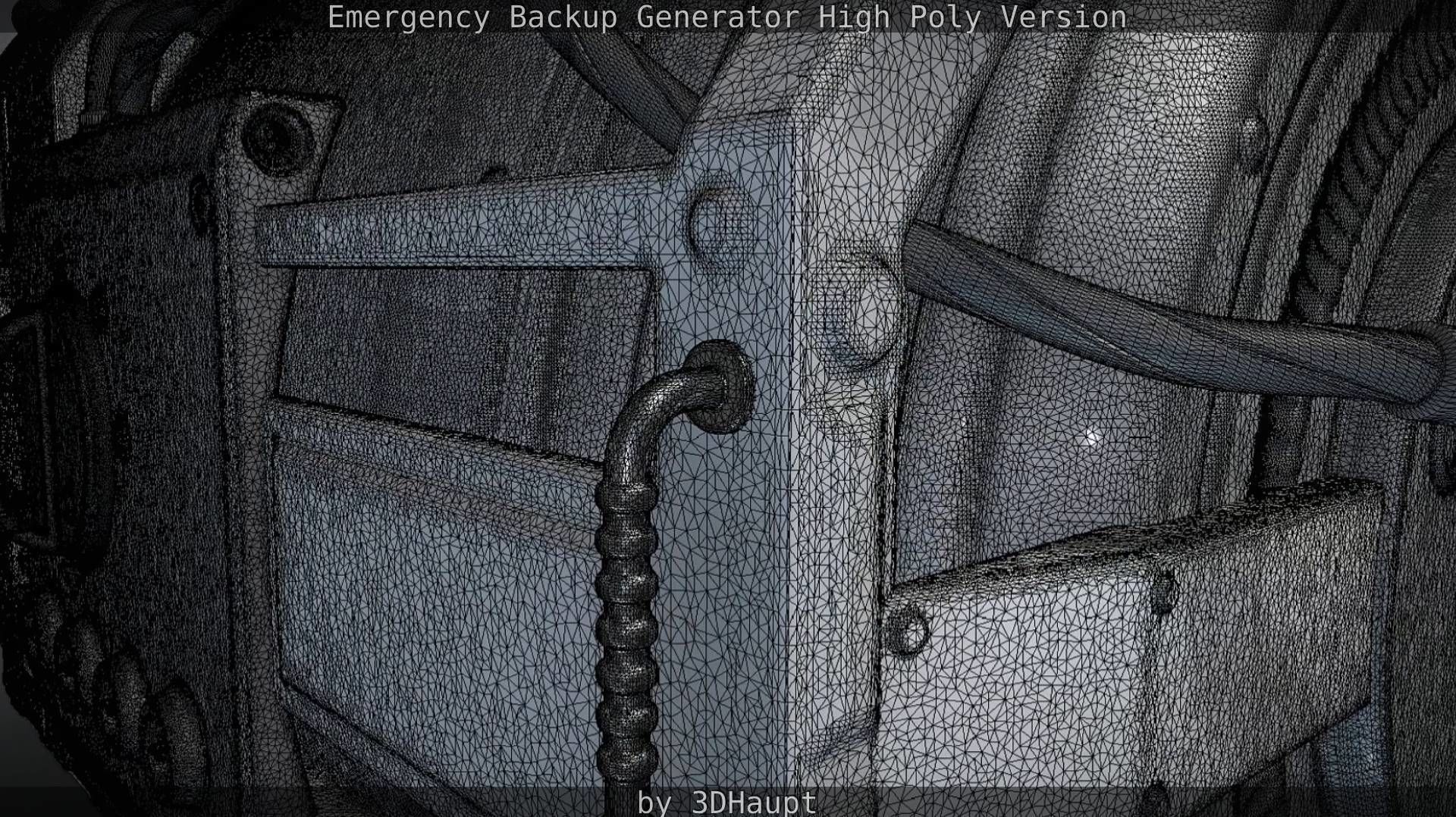 Emergency Backup Generator High Poly 3D model_68