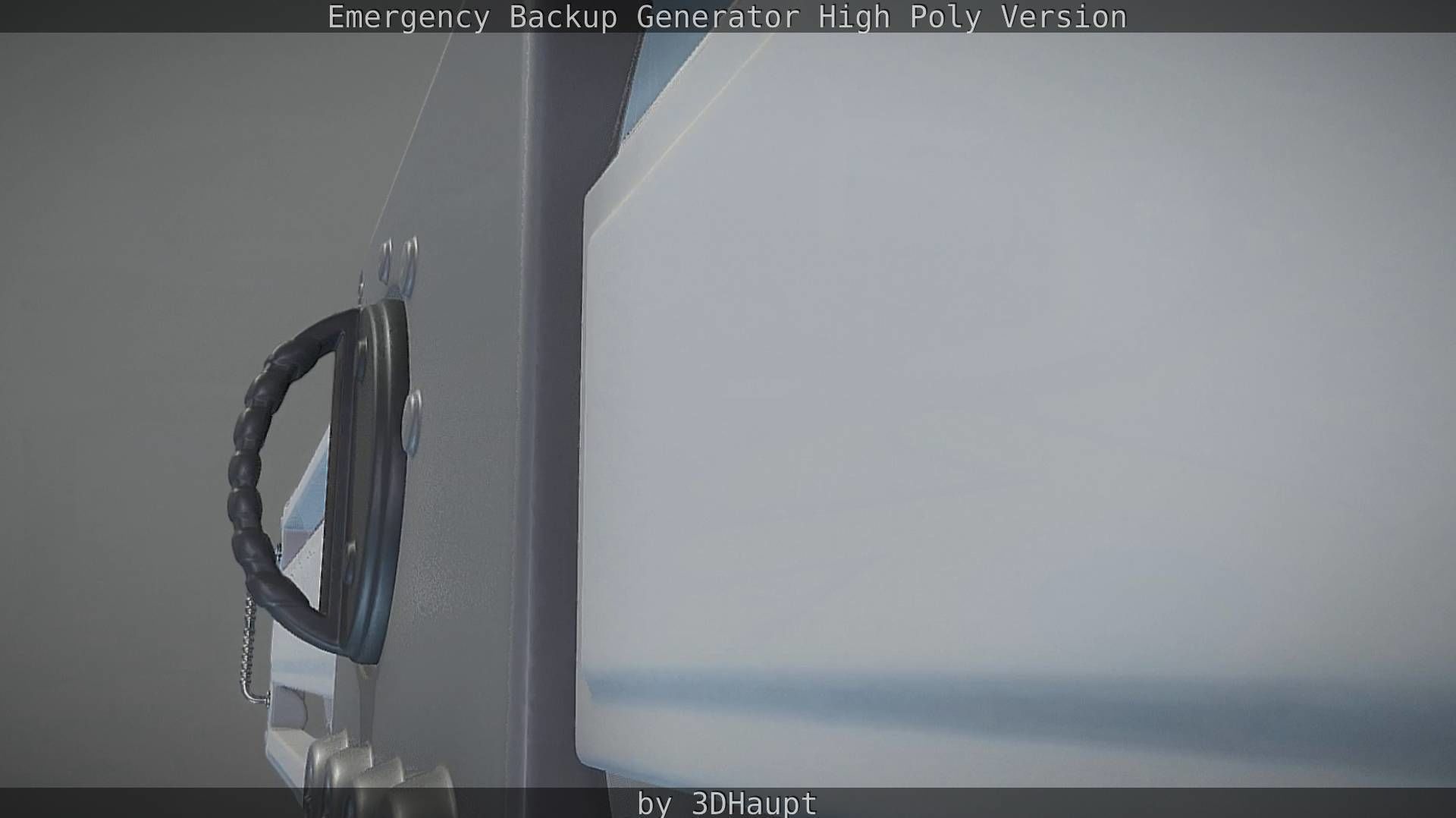 Emergency Backup Generator High Poly 3D model_40