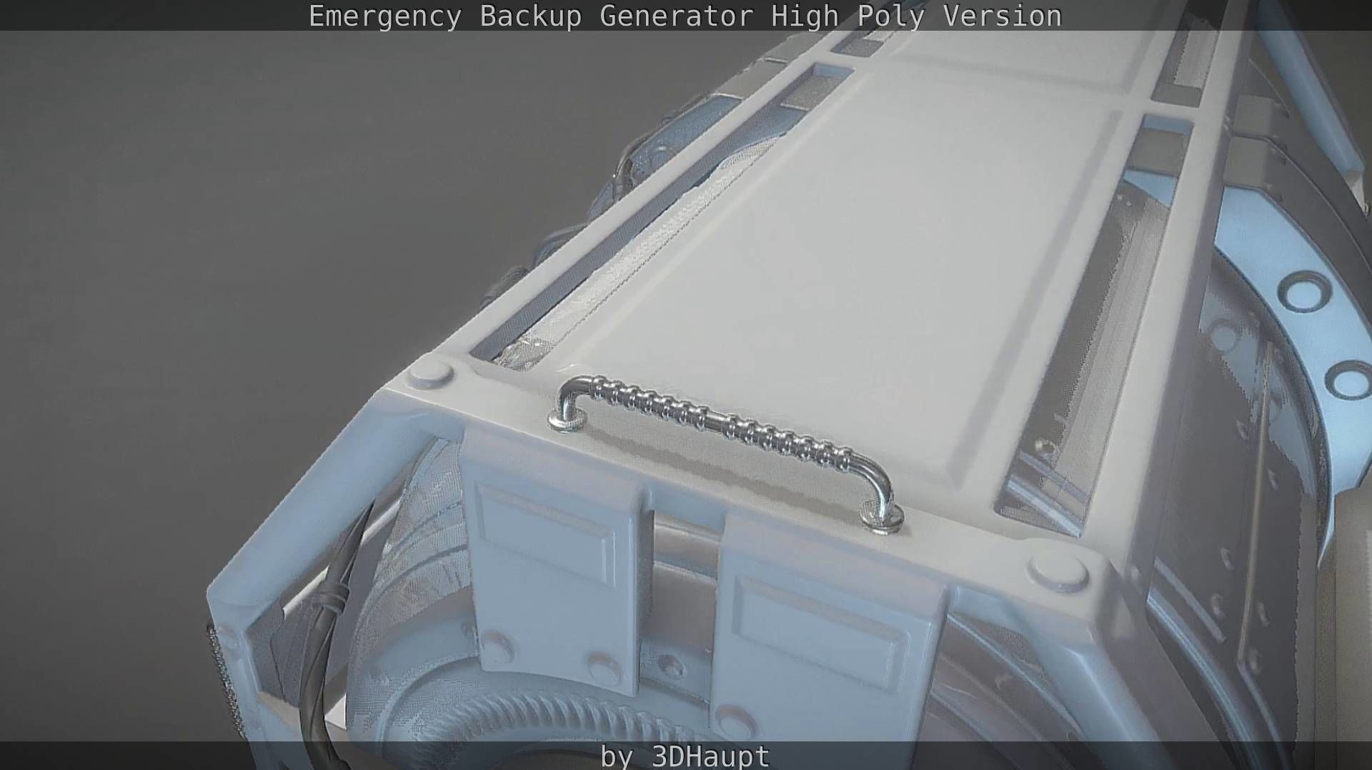 Emergency Backup Generator High Poly 3D model_66