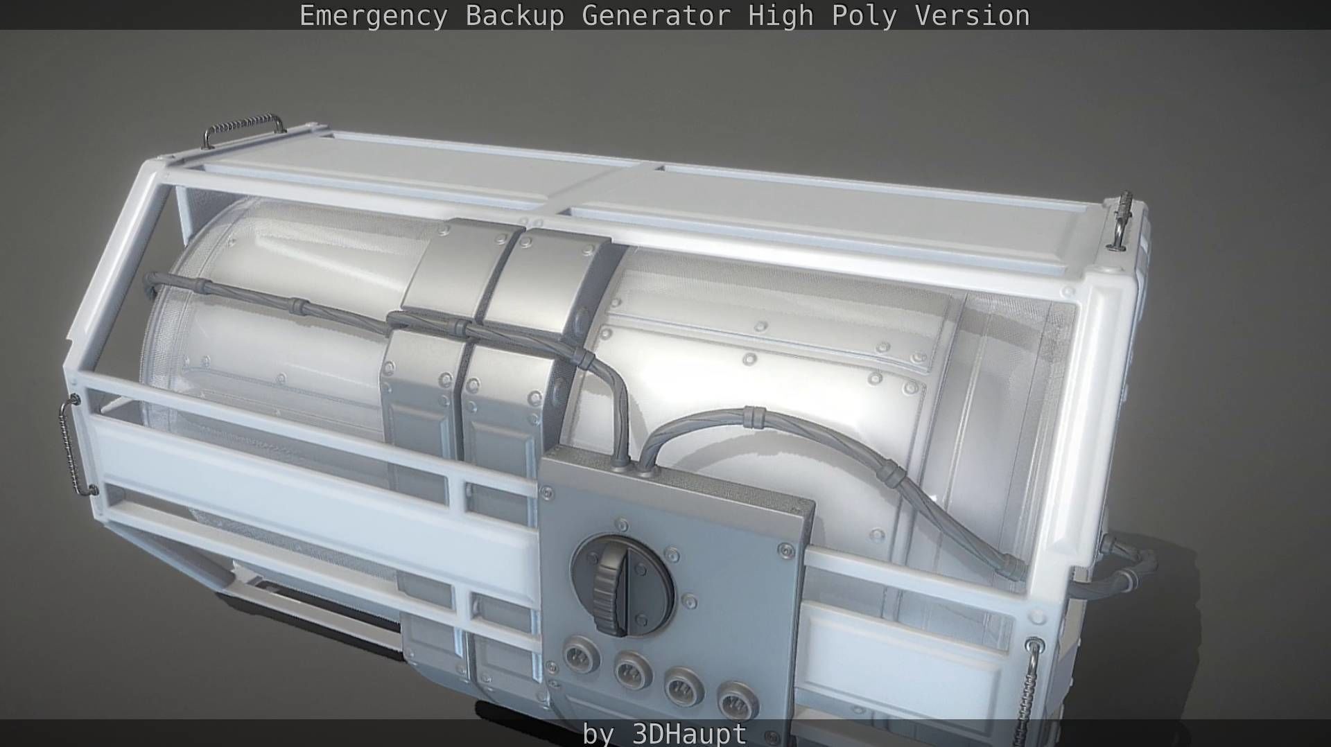 Emergency Backup Generator High Poly 3D model_24