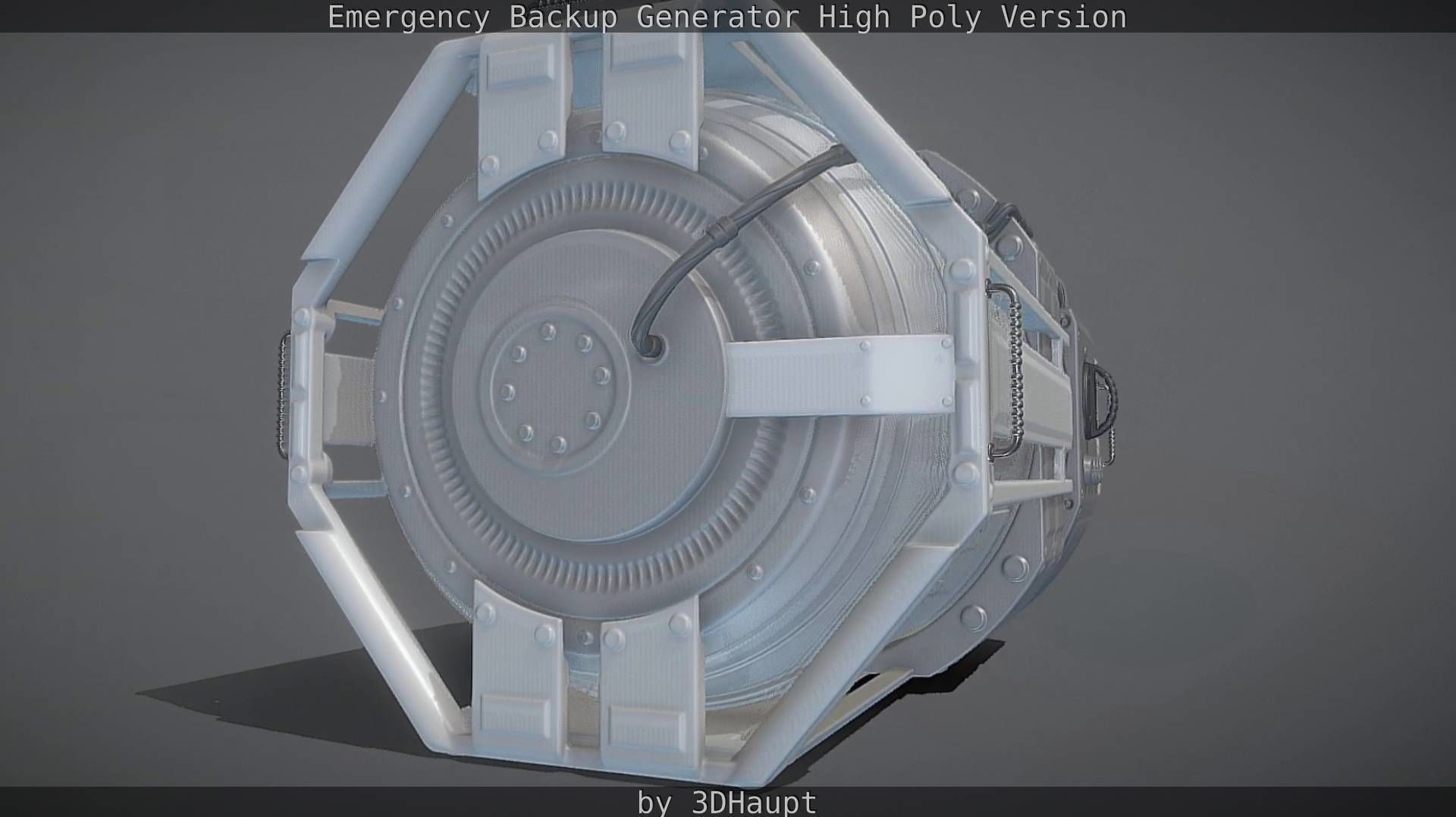 Emergency Backup Generator High Poly 3D model_32