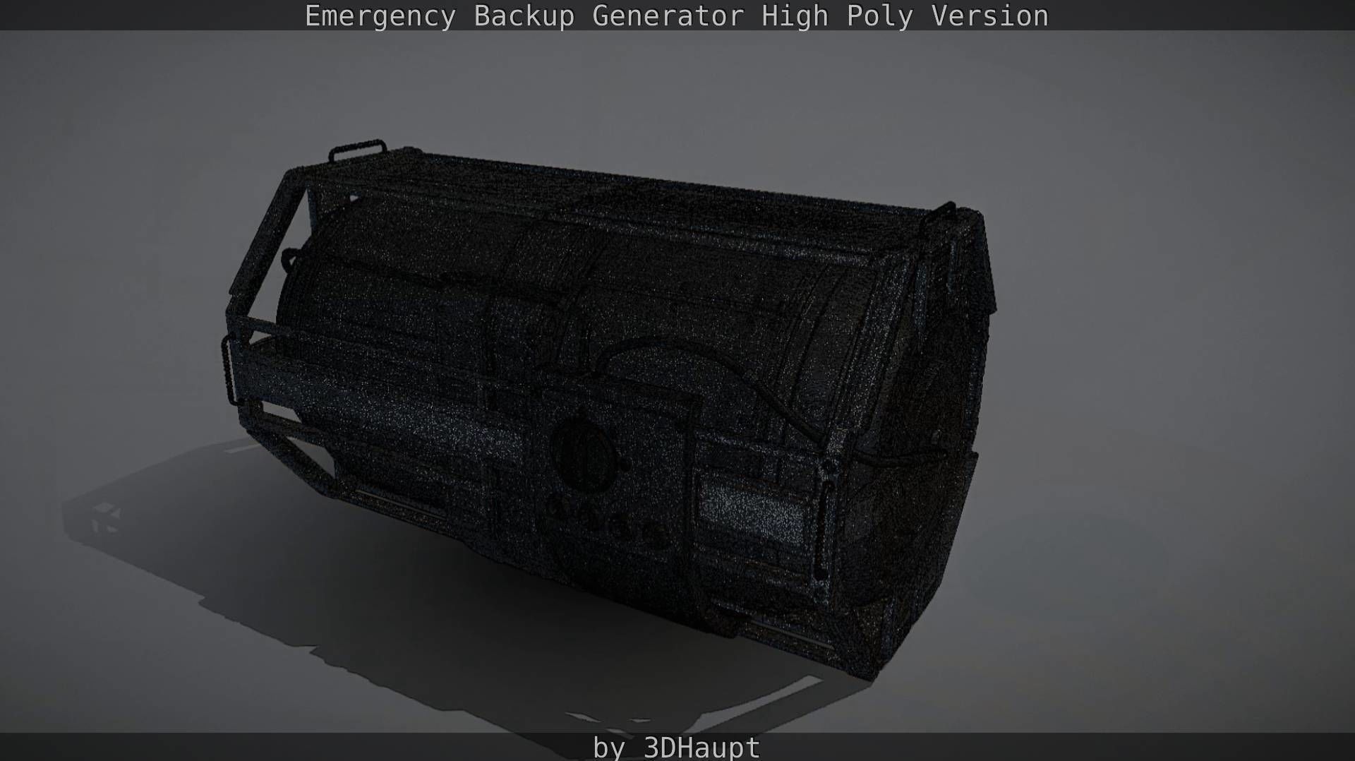 Emergency Backup Generator High Poly 3D model_60