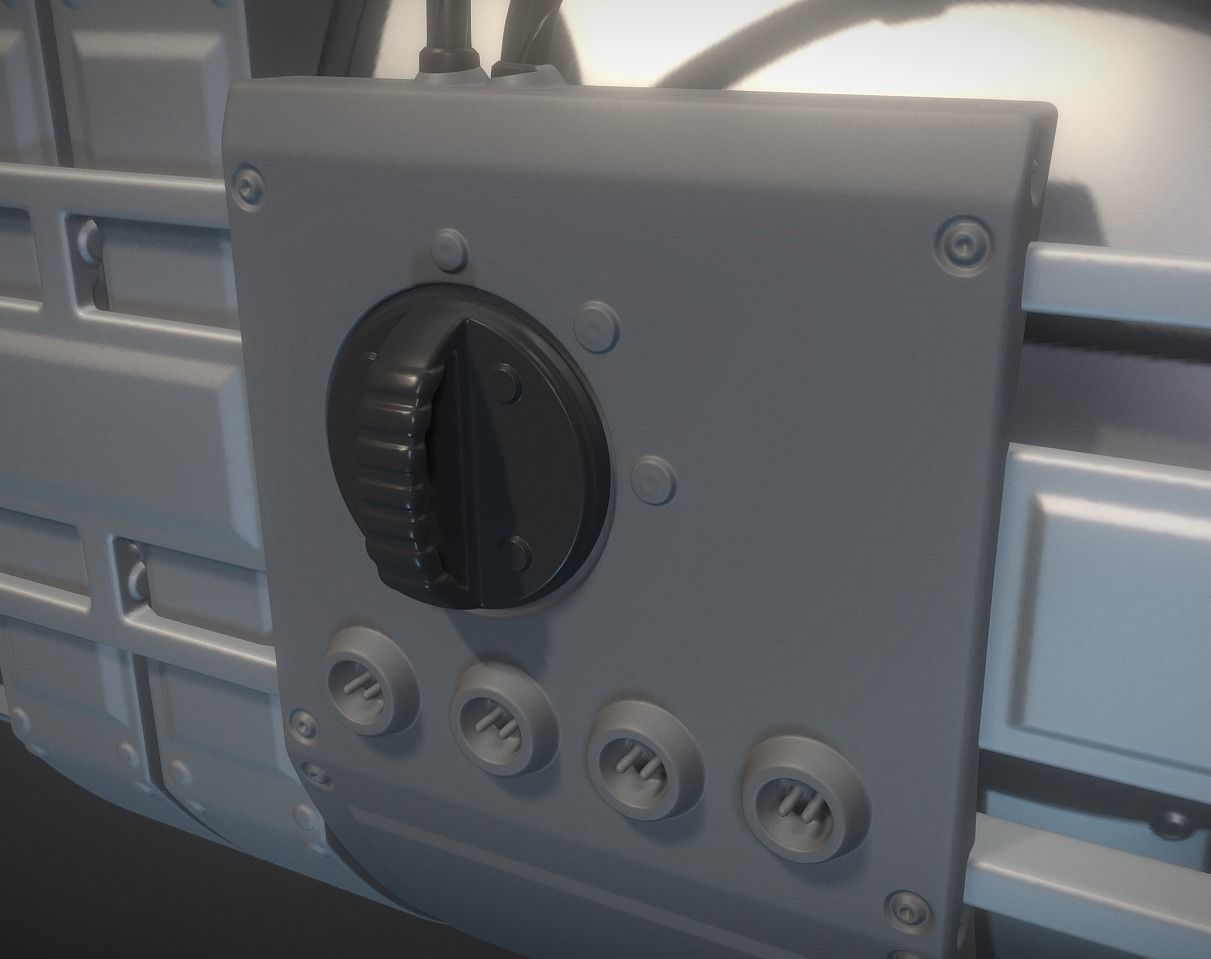 Emergency Backup Generator High Poly 3D model_6