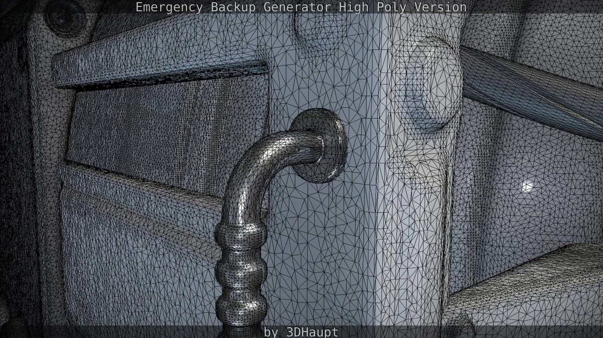 Emergency Backup Generator High Poly 3D model_78