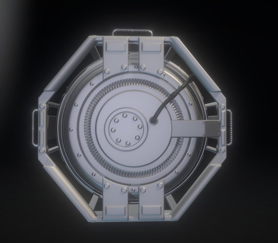 Emergency Backup Generator High Poly 3D model_14