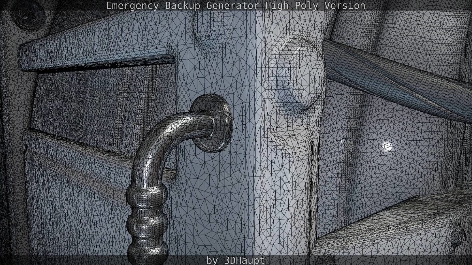 Emergency Backup Generator High Poly 3D model_71