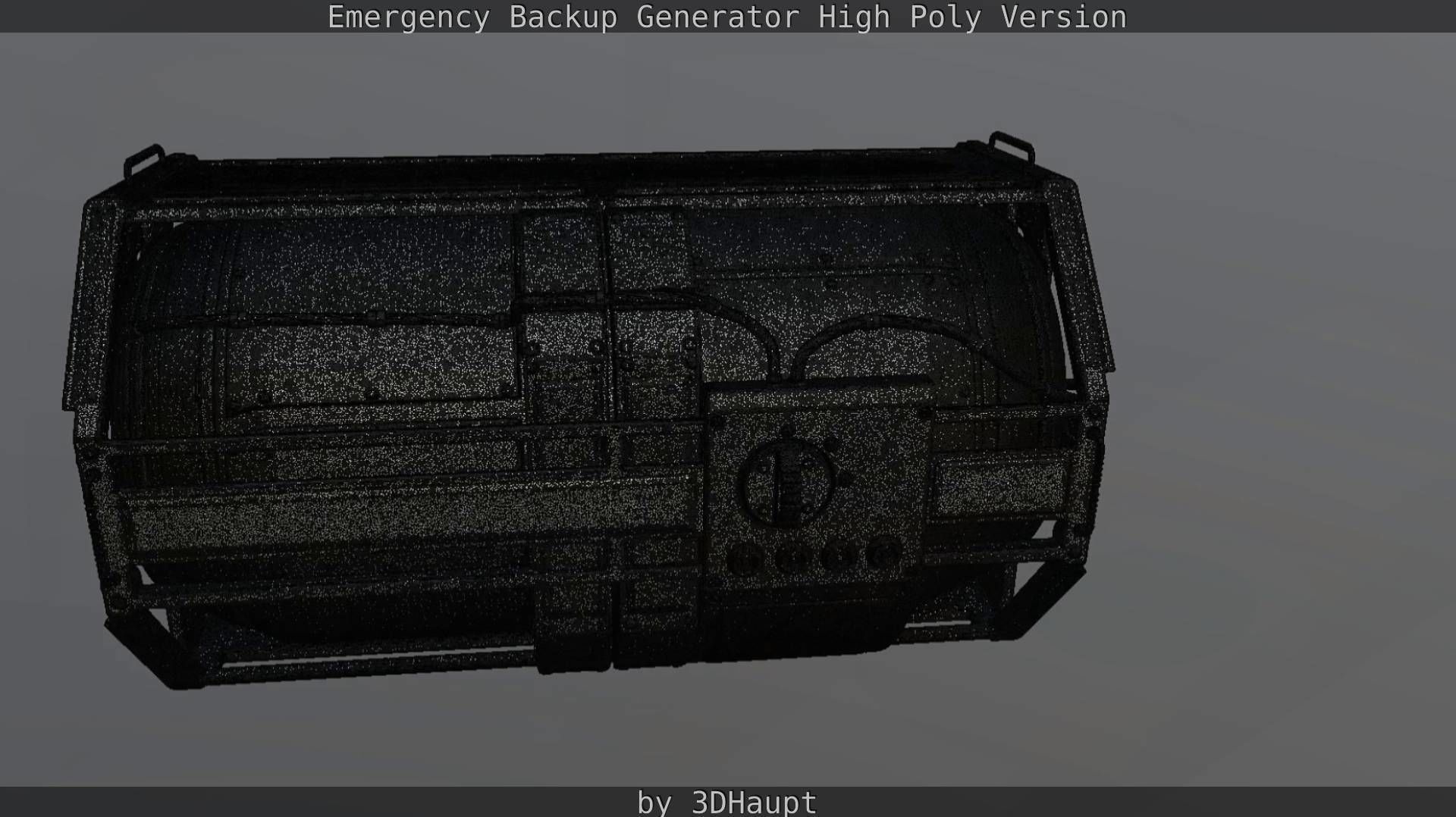 Emergency Backup Generator High Poly 3D model_113