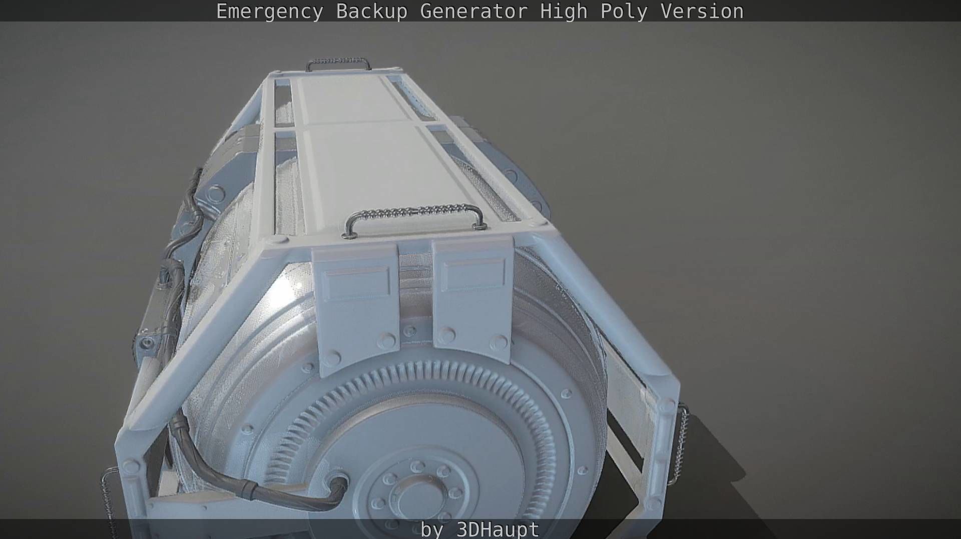 Emergency Backup Generator High Poly 3D model_22