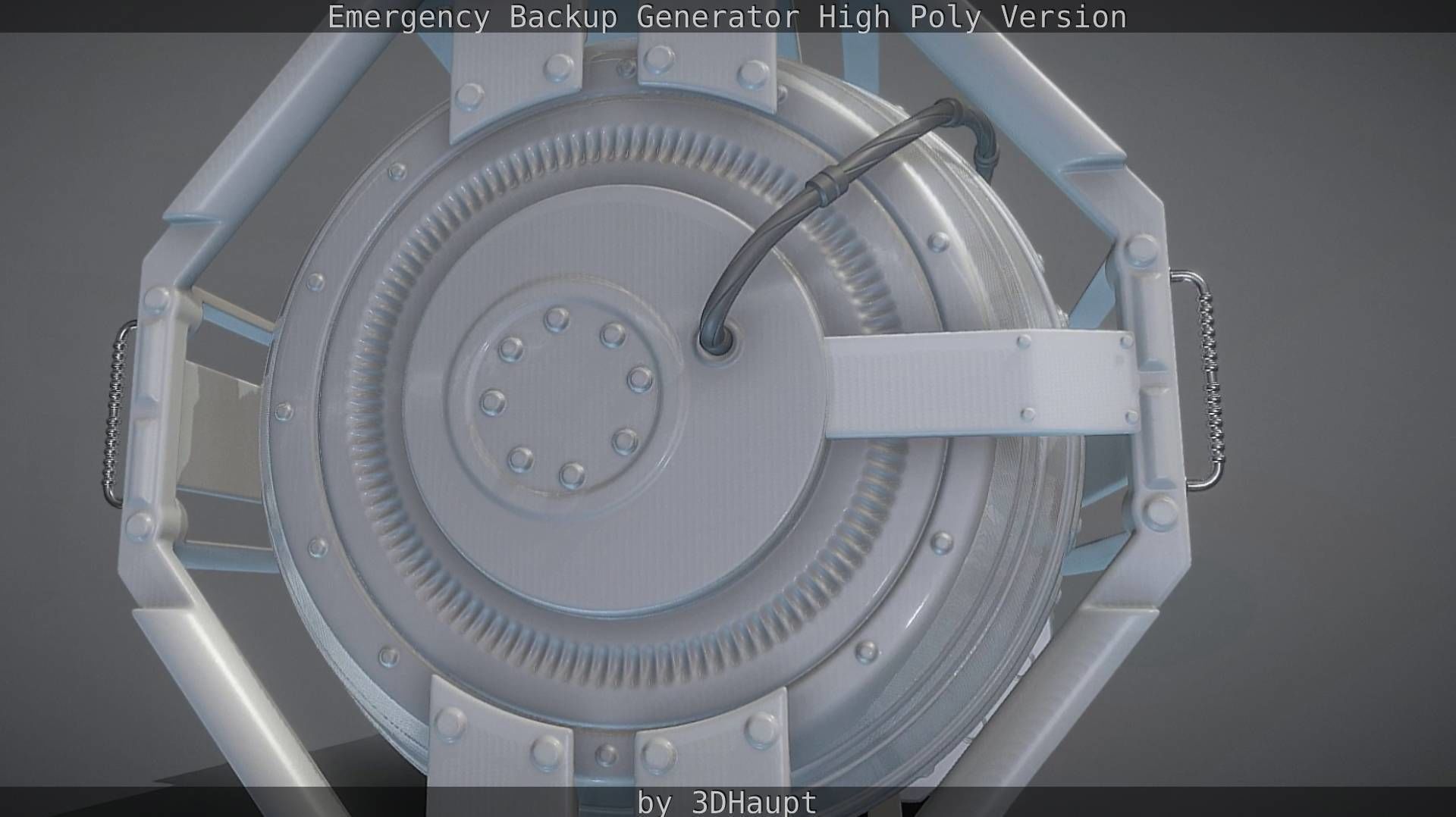 Emergency Backup Generator High Poly 3D model_95