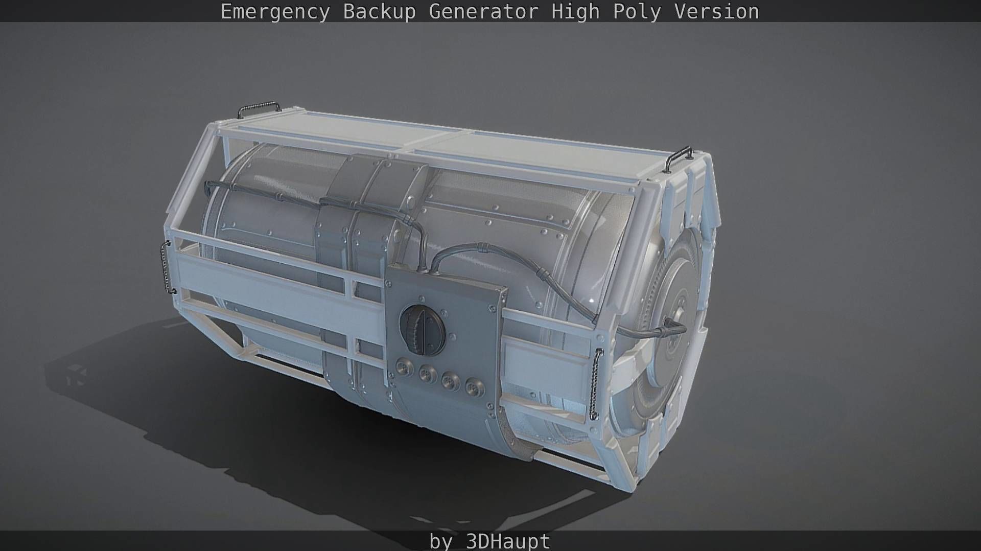 Emergency Backup Generator High Poly 3D model_52