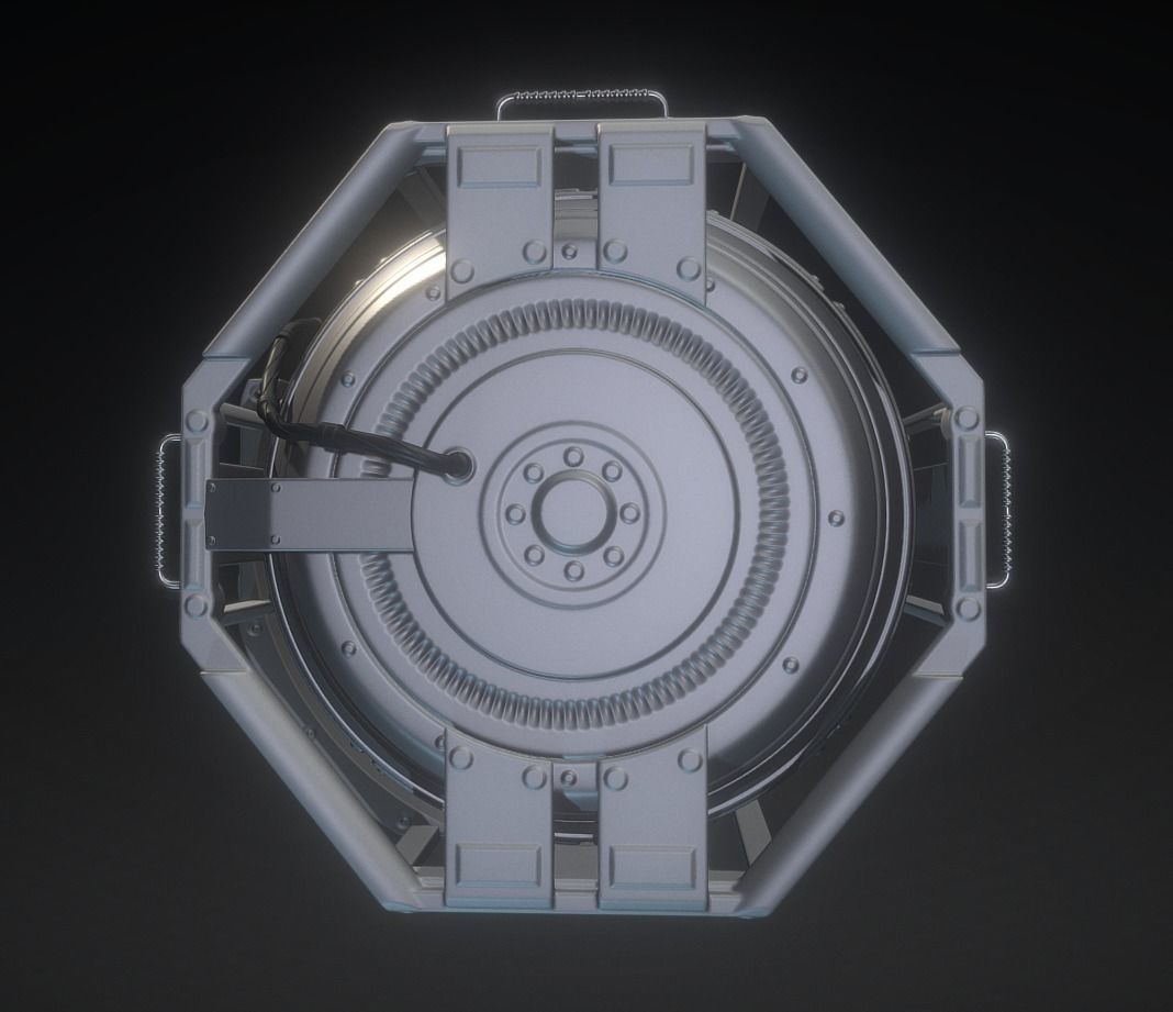 Emergency Backup Generator High Poly 3D model_3