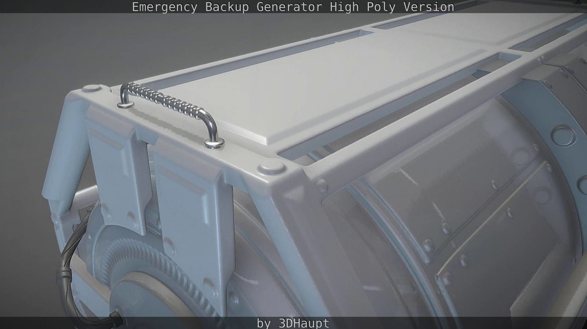 Emergency Backup Generator High Poly 3D model_65