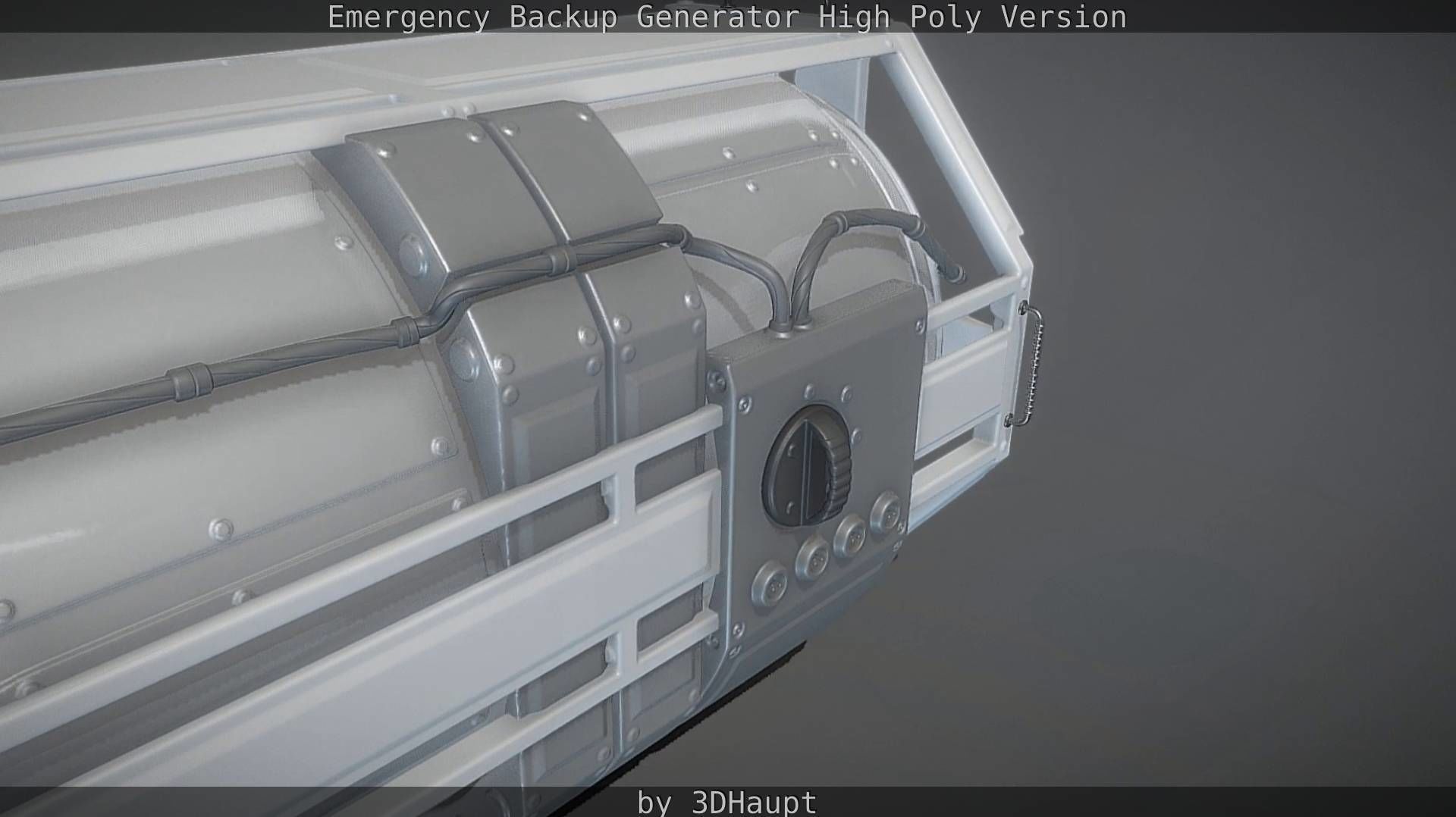 Emergency Backup Generator High Poly 3D model_74