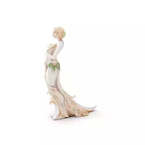 Elegant Floral Woman Model Pack Low-poly 3D model