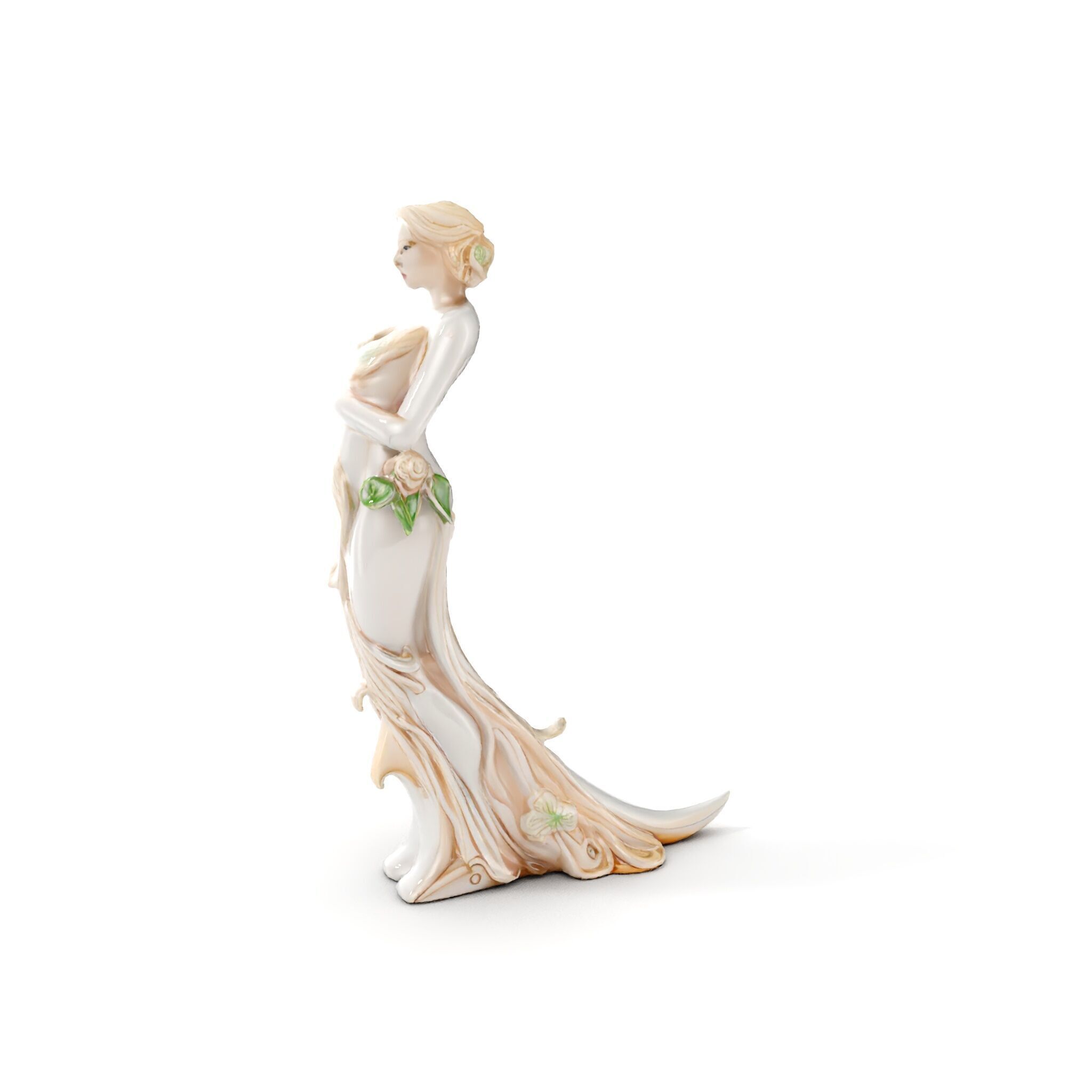 Elegant Floral Woman Model Pack Low-poly 3D model_6