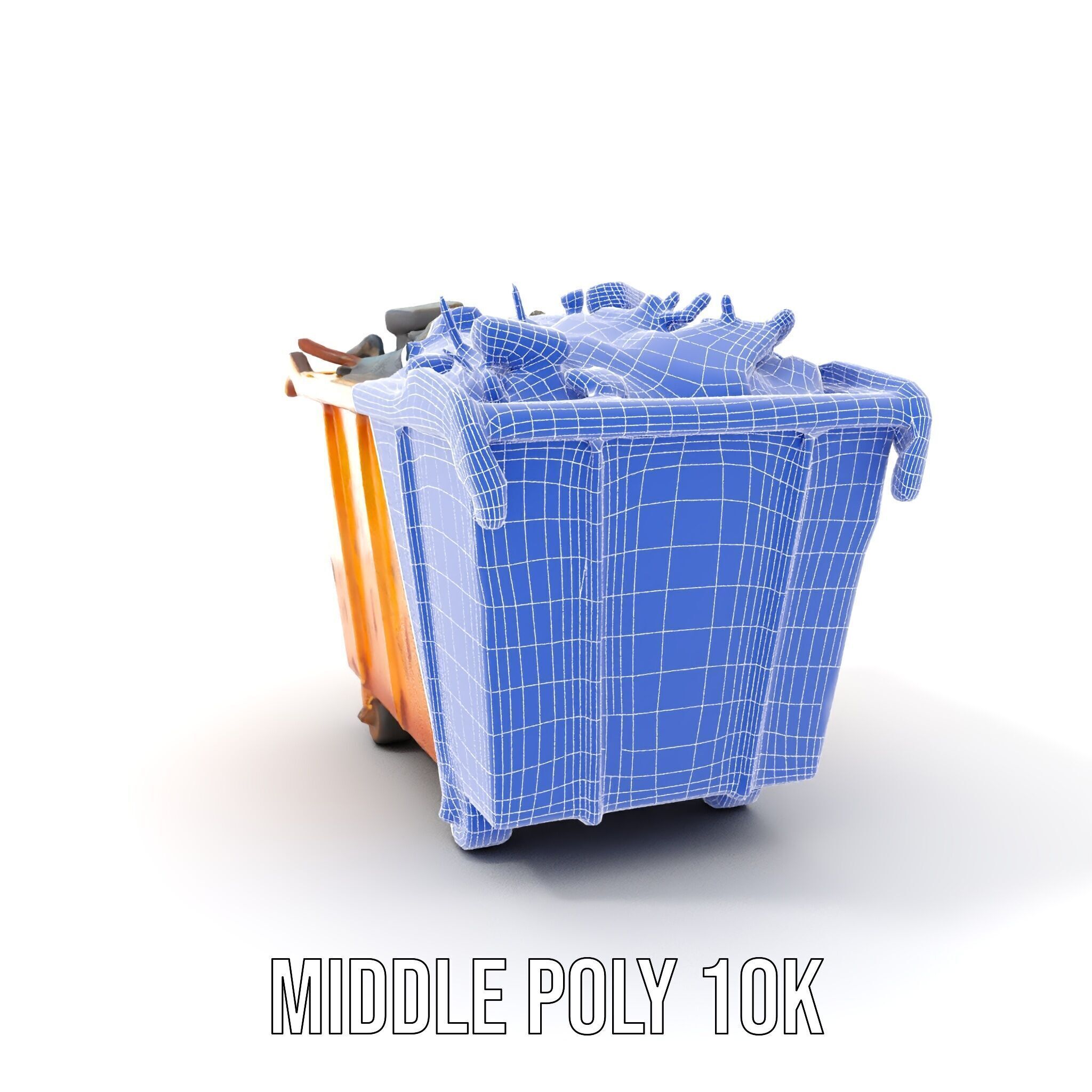 Industrial Dumpster Model Pack Low-poly 3D model_23
