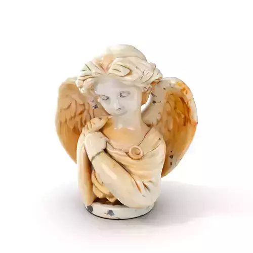 Angel Sculpture Bust Model Pack for Artistic Renderings Low-poly 3D model