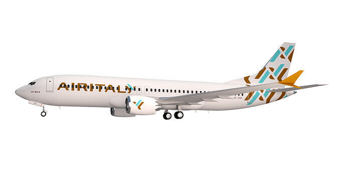Air Italy Boeing 737 max 8 3D model