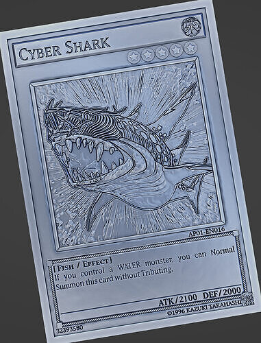 Cyber Shark - yu-gi-oh Free 3D print model