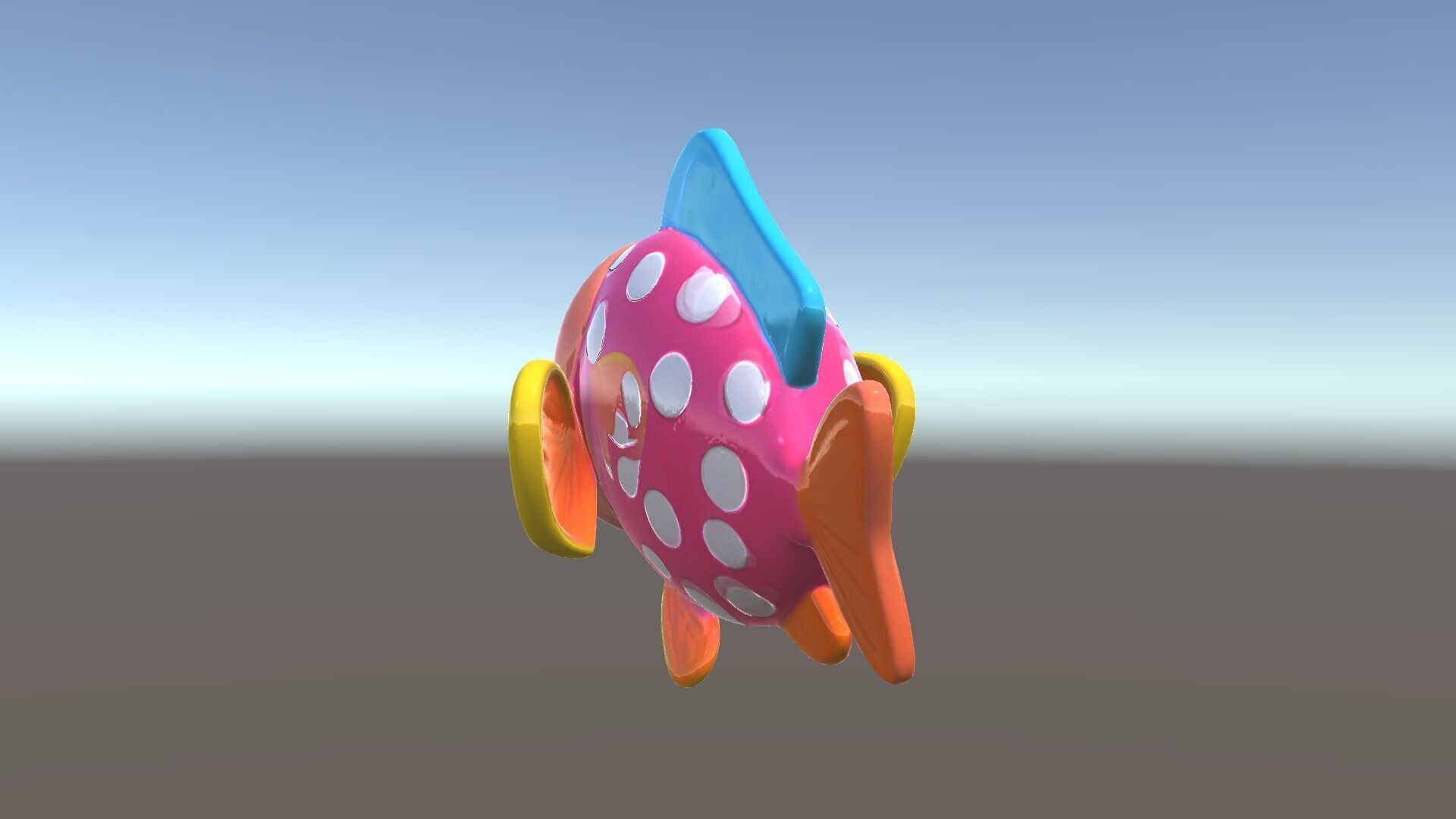 Cartoon Fish Model Pack with Vibrant Colors Low-poly 3D model_34