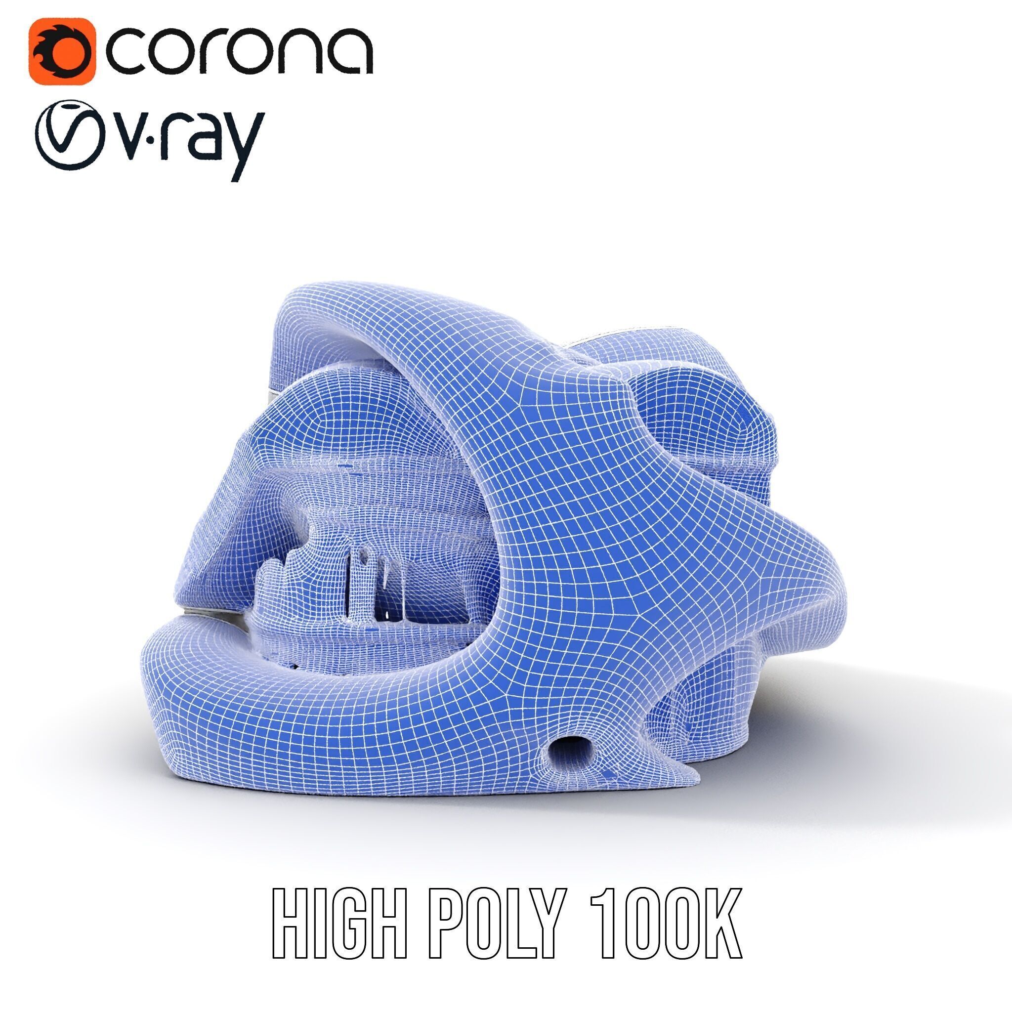 Futuristic Architecture Building Model Pack Low-poly 3D model_38