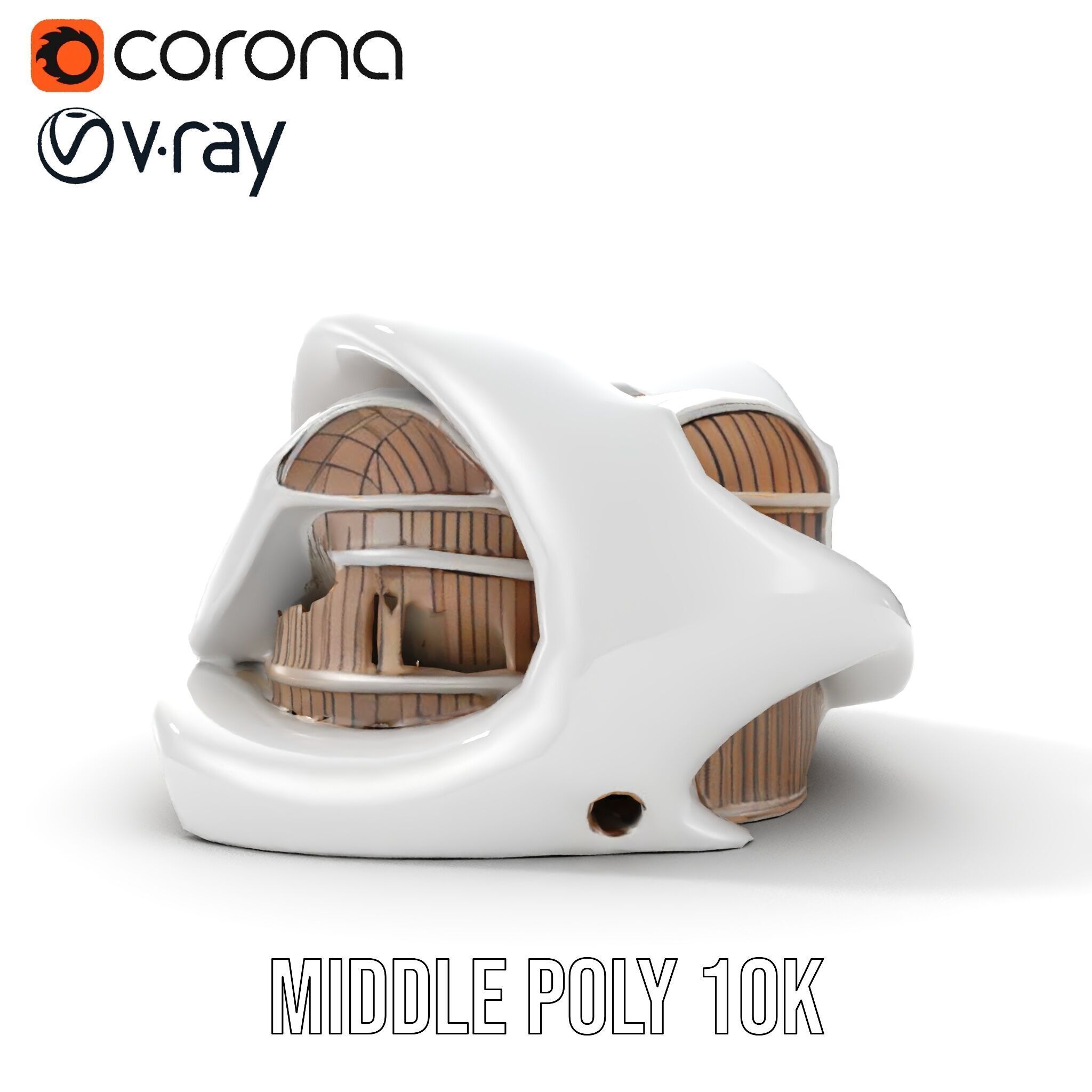 Futuristic Architecture Building Model Pack Low-poly 3D model_28