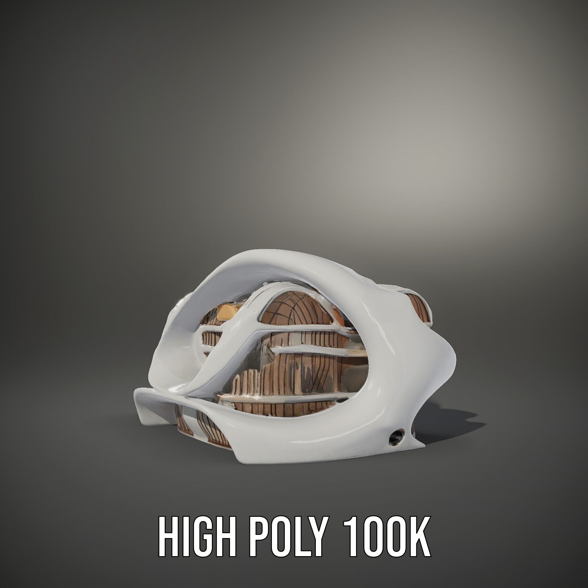 Futuristic Architecture Building Model Pack Low-poly 3D model_11