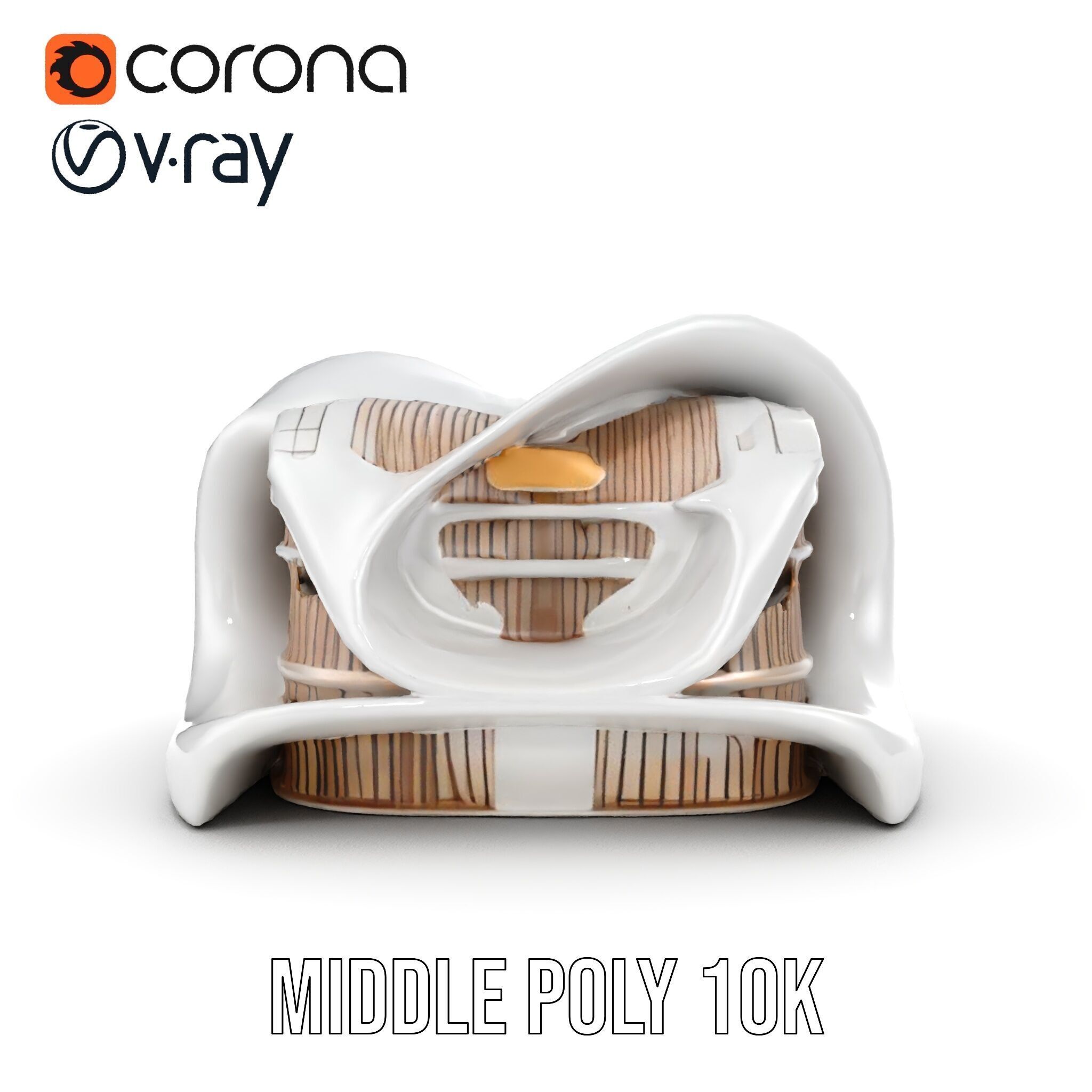 Futuristic Architecture Building Model Pack Low-poly 3D model_19