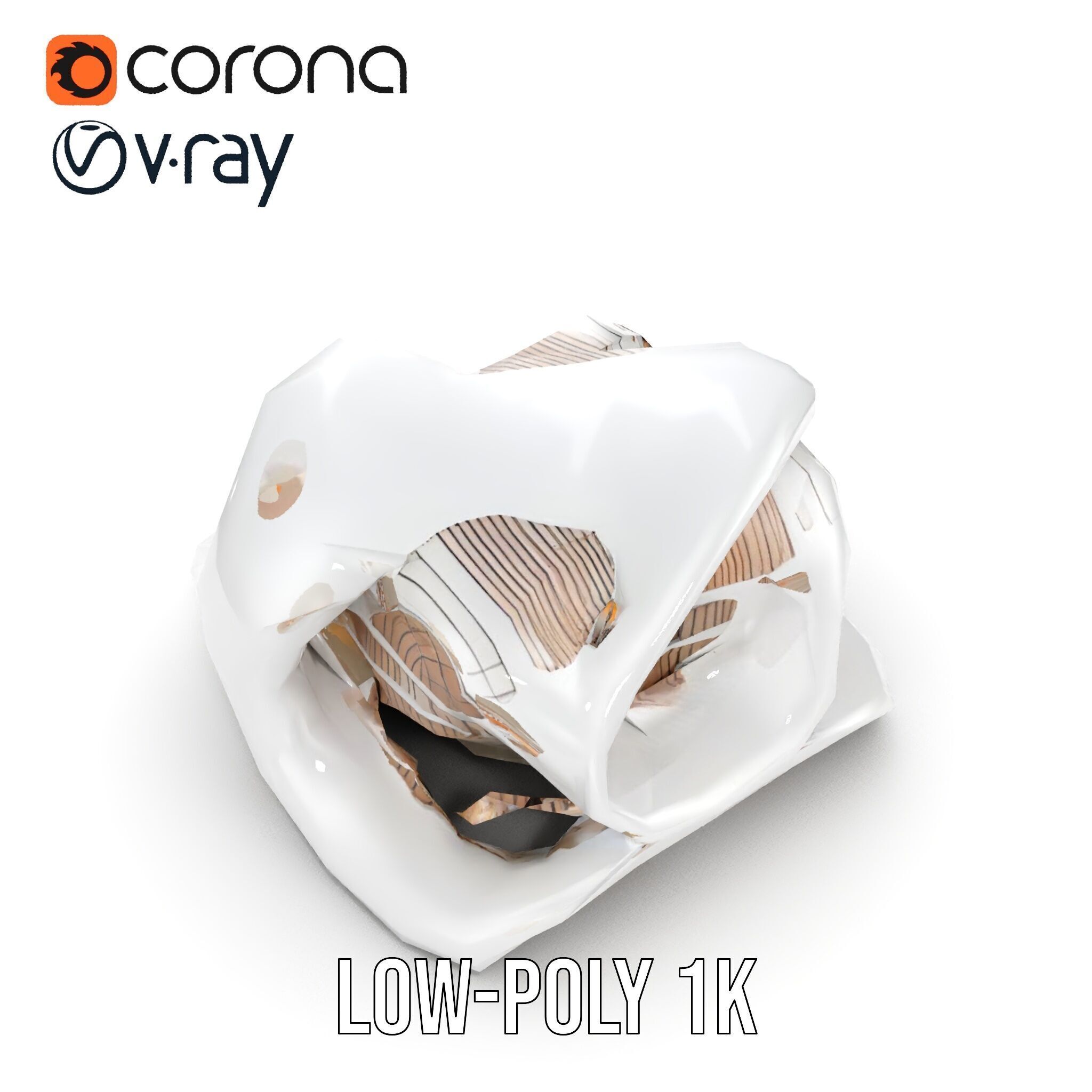 Futuristic Architecture Building Model Pack Low-poly 3D model_18