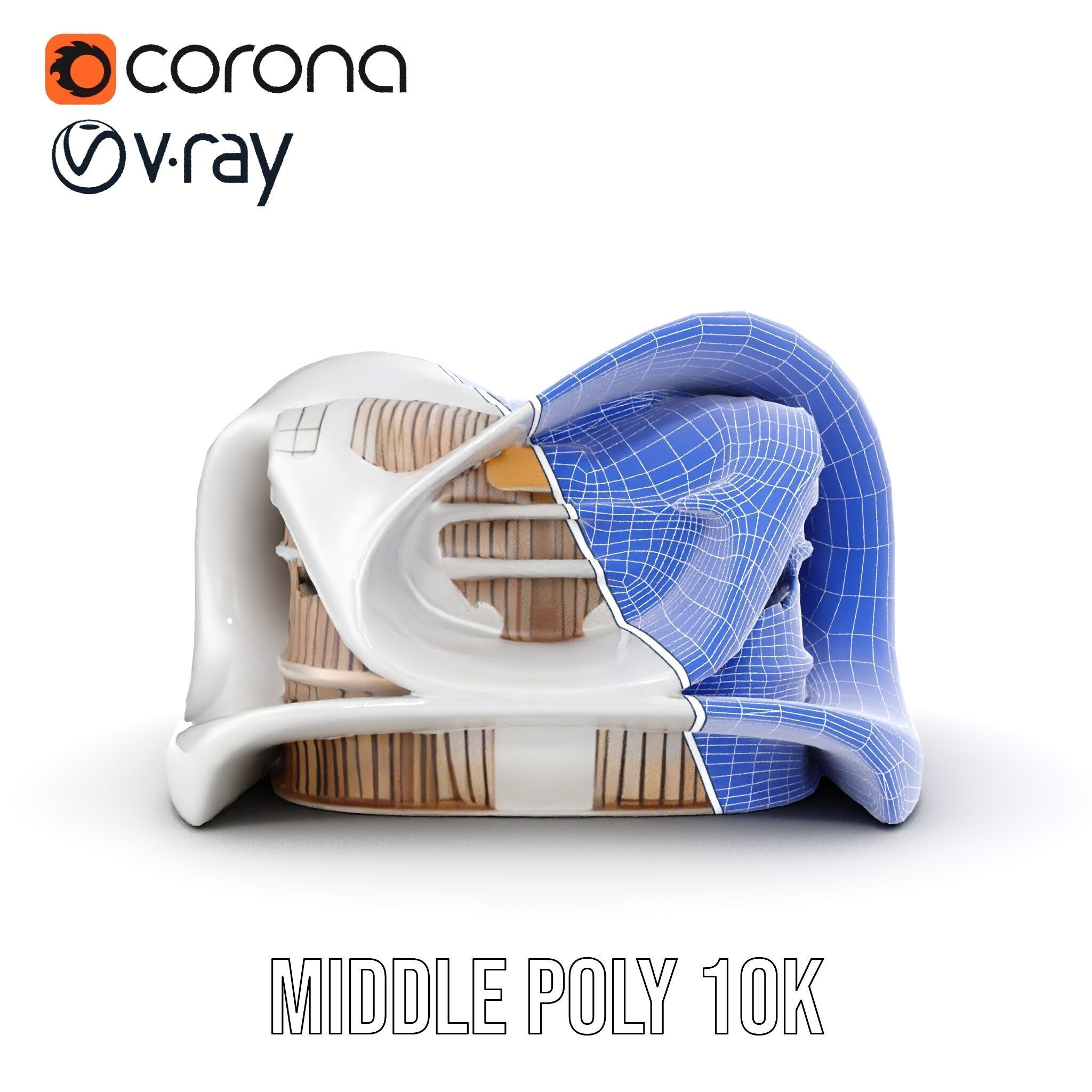 Futuristic Architecture Building Model Pack Low-poly 3D model_31