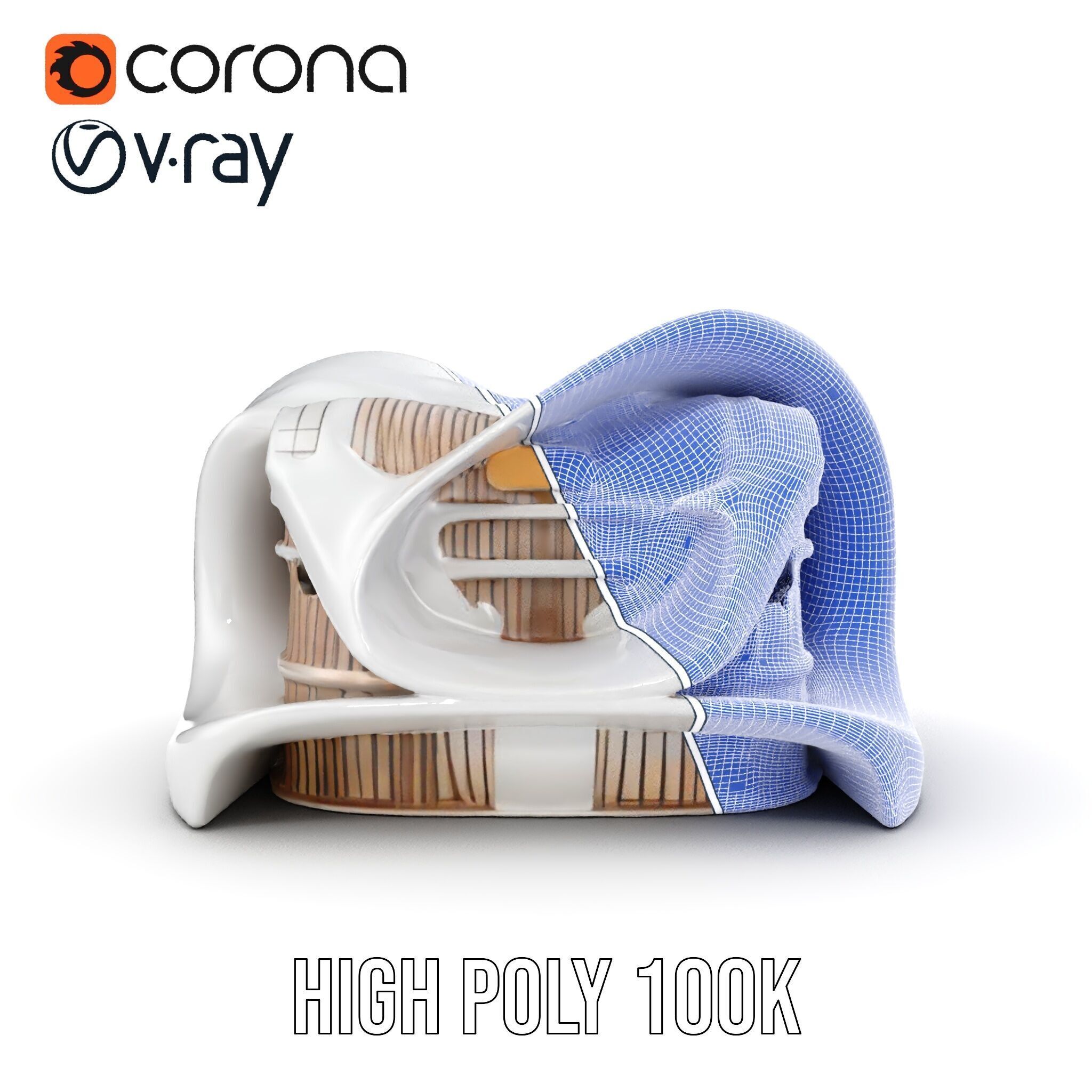 Futuristic Architecture Building Model Pack Low-poly 3D model_36