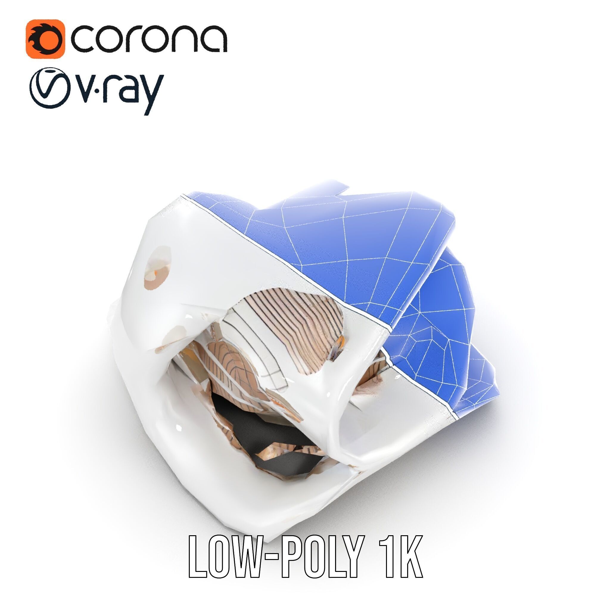 Futuristic Architecture Building Model Pack Low-poly 3D model_16