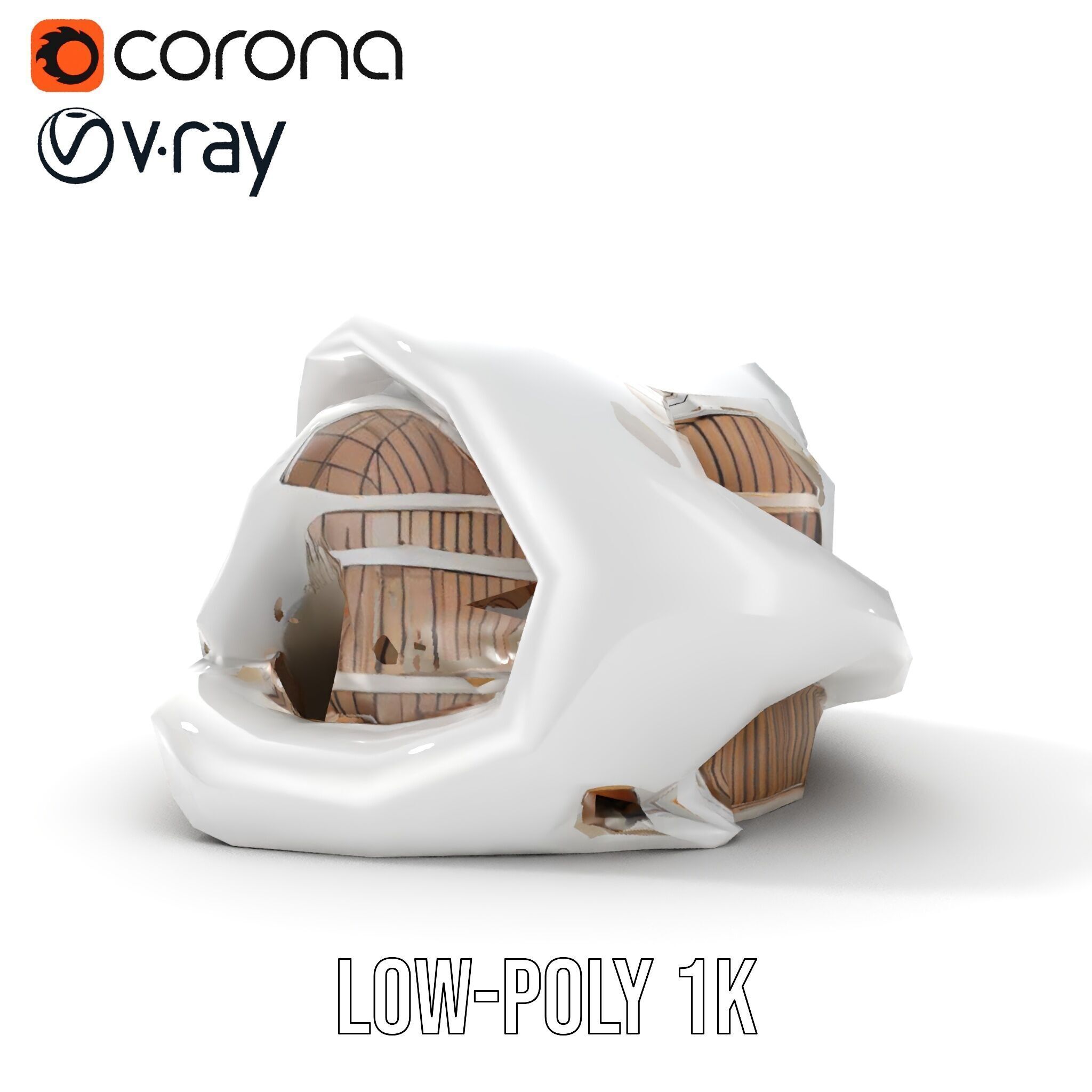 Futuristic Architecture Building Model Pack Low-poly 3D model_7