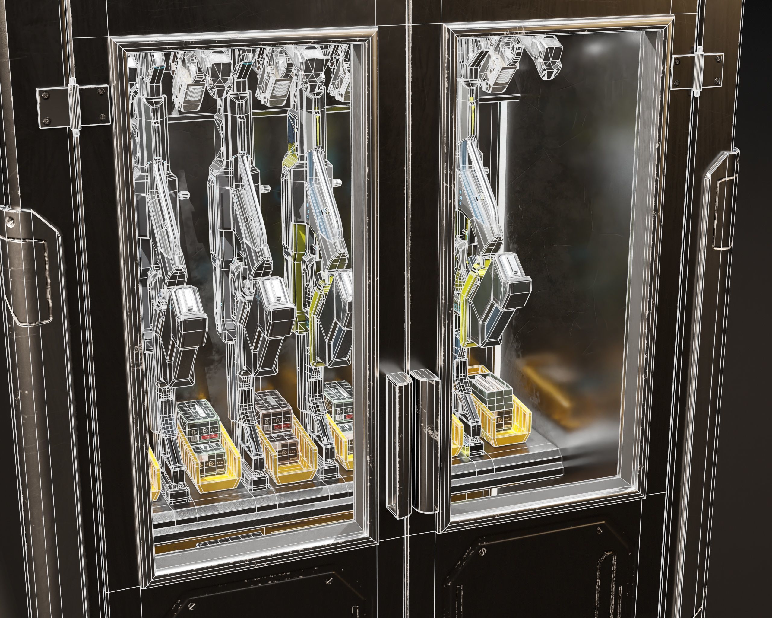 Sci-Fi Guns Locker 3D Model Collection_30