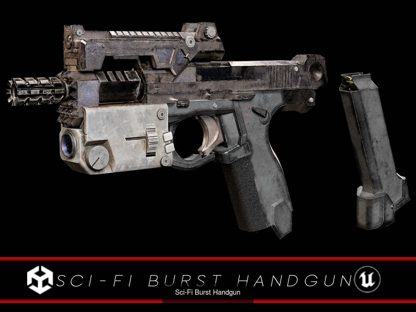 Sci-Fi Guns Locker 3D Model Collection_21