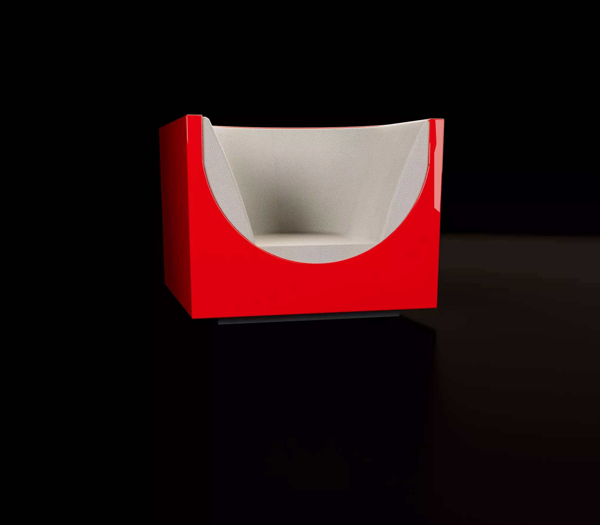 Cubo Armchair Low-poly 3D model