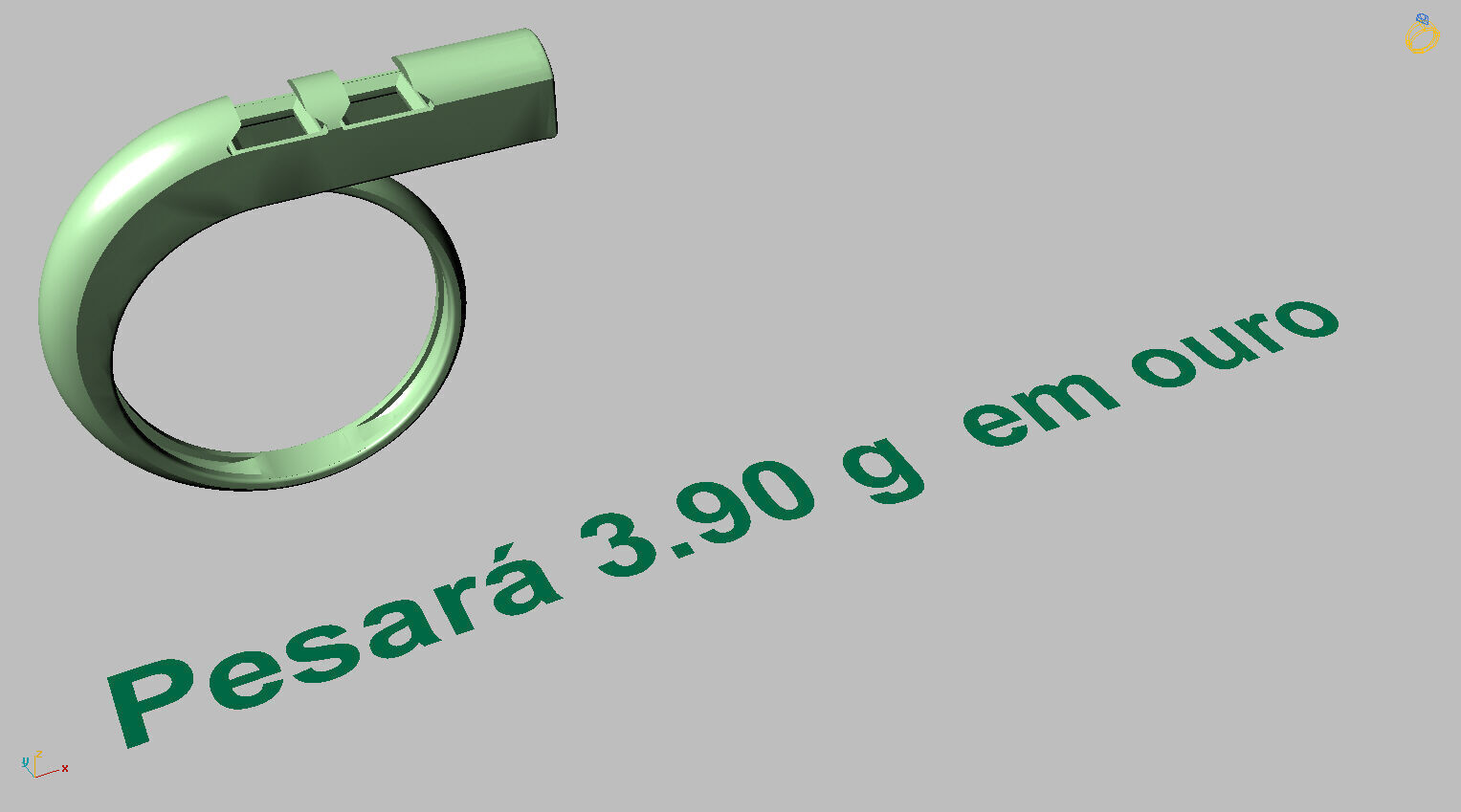 Carre Ring 3D print model_14
