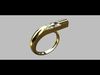 Carre Ring 3D print model_1
