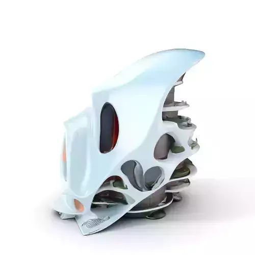 Futuristic Architectural Model Pack Low-poly 3D model